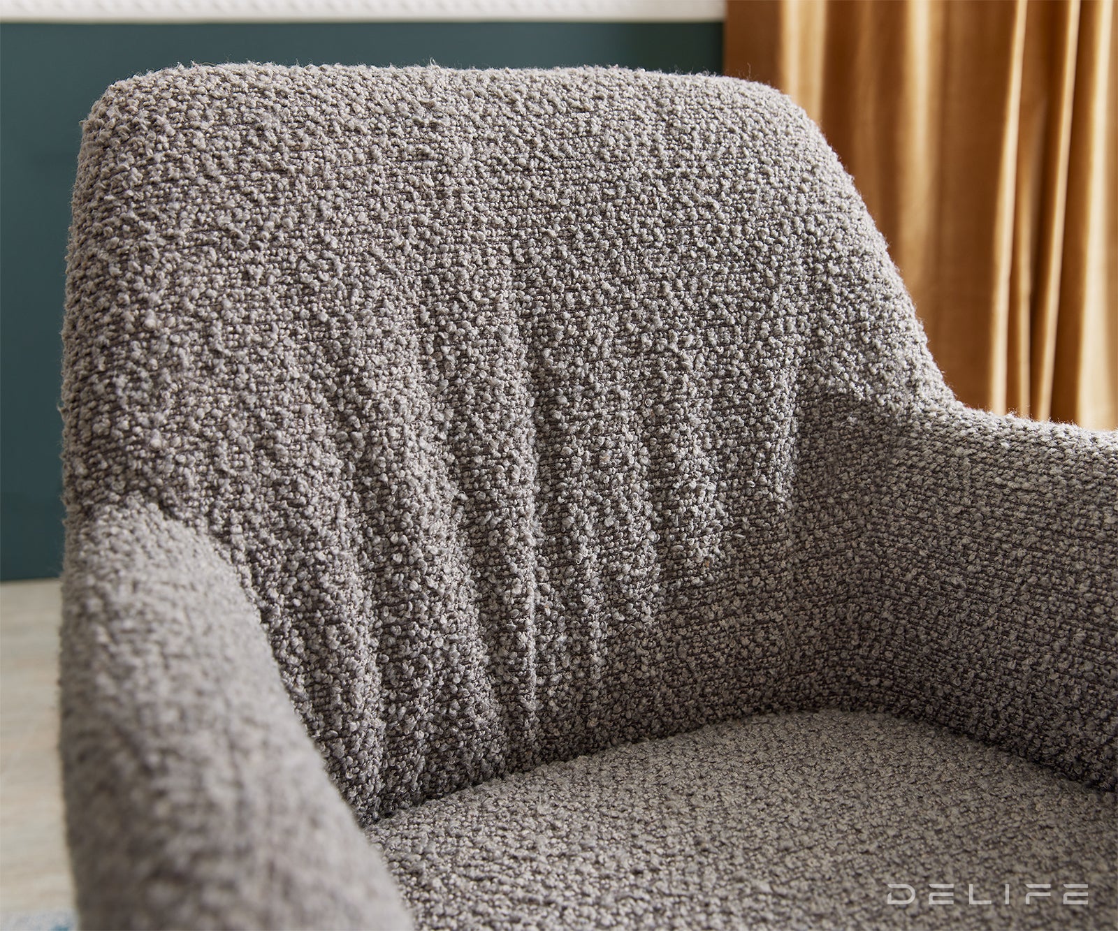 Jedilni stol z naslonjalom za roke Xana, Material: Bukle