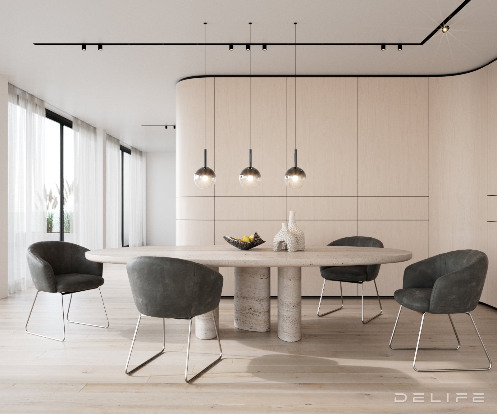 Jedilni stol Caja, Material: mikrofibra