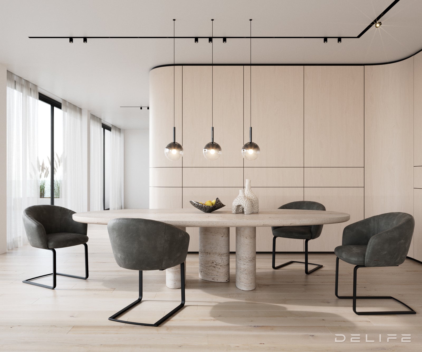 Jedilni stol Caja, Material: mikrofibra