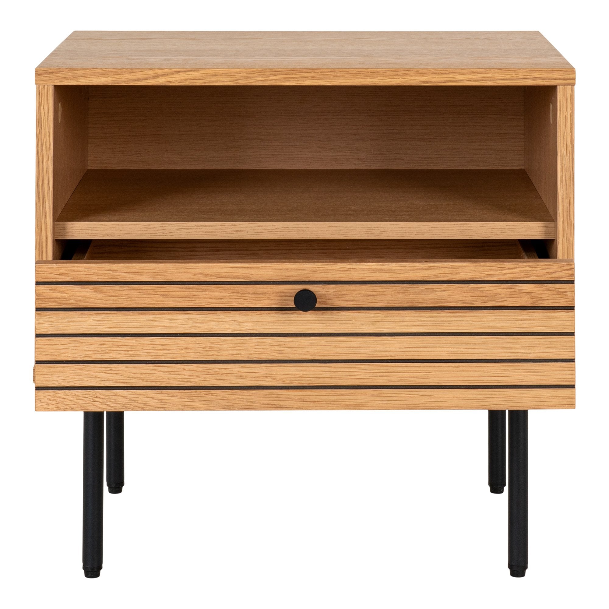 Stranska mizica Kyoto, Material: Hrastov furnir