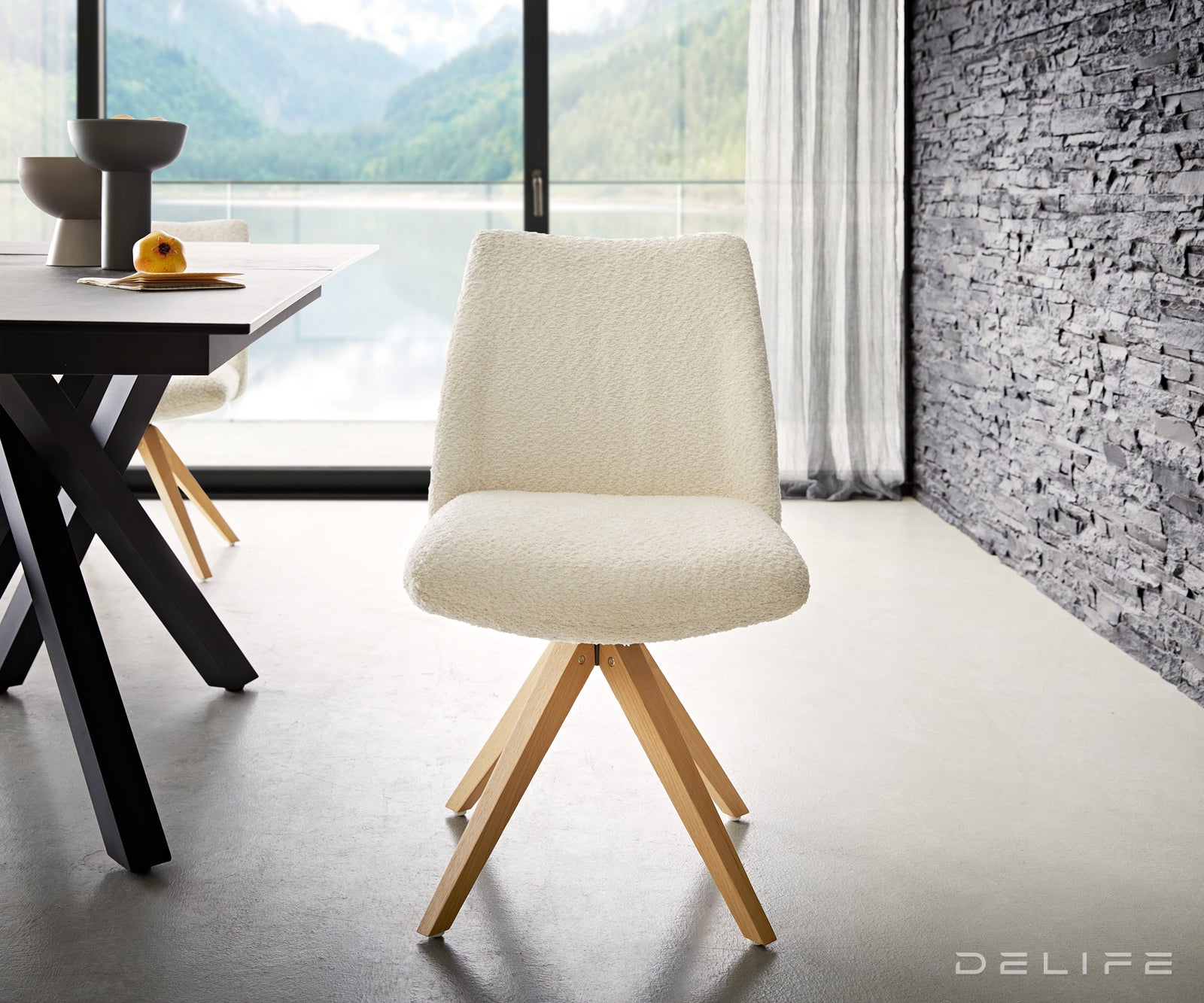 Jedilni stol Elsa, Material: bukle