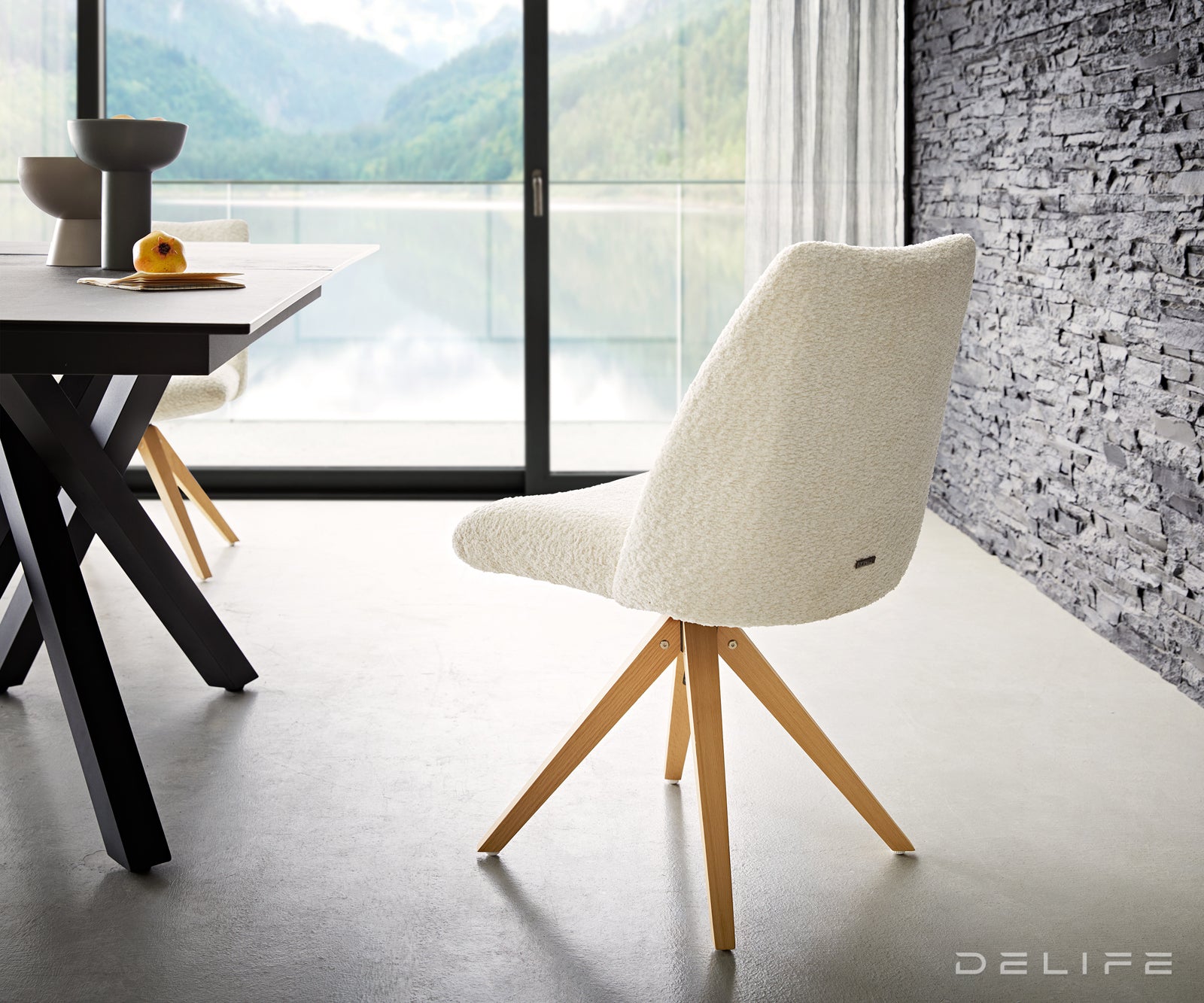 Jedilni stol Elsa, Material: bukle