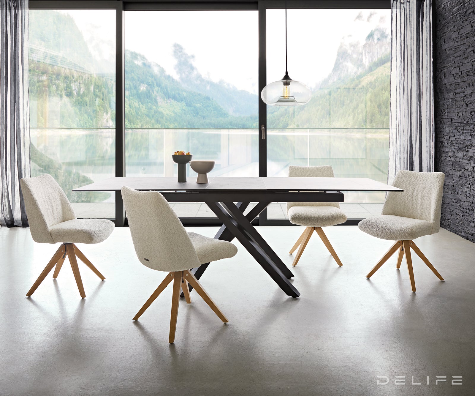 Jedilni stol Elsa, Material: bukle