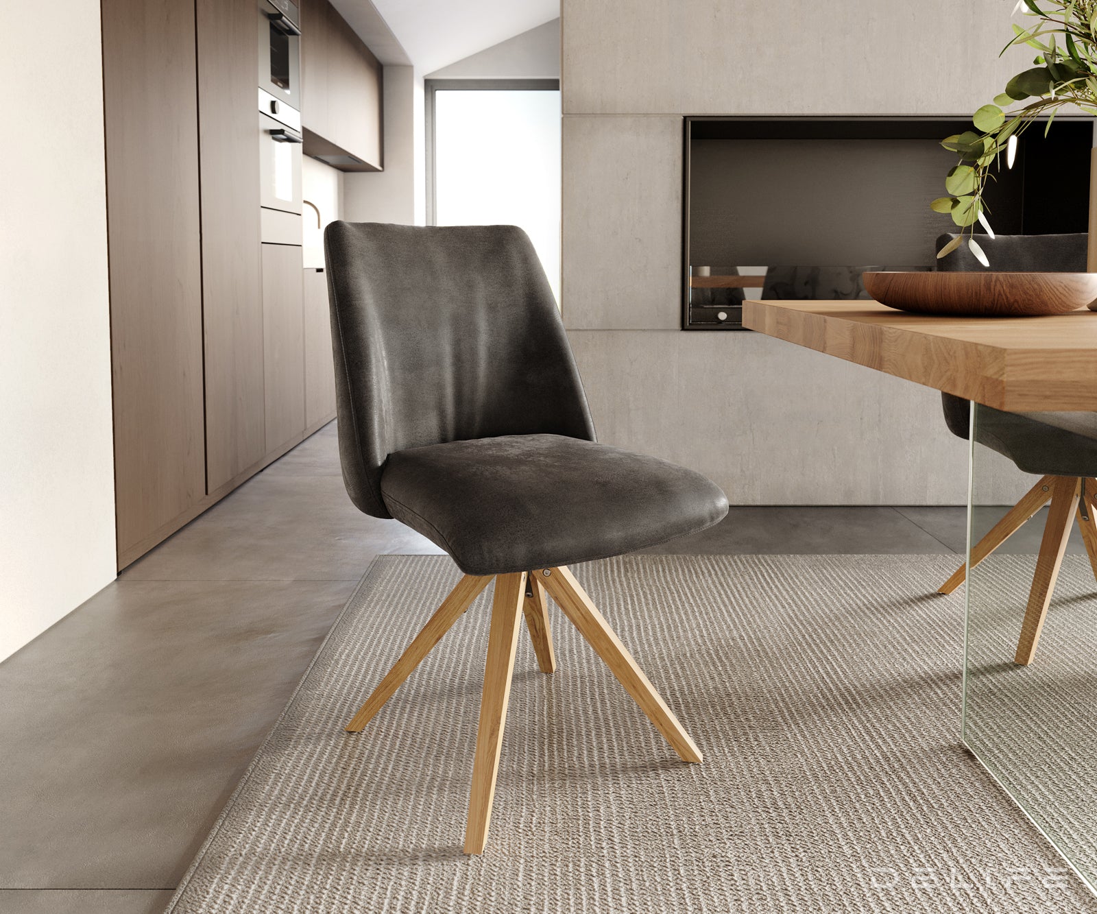 Jedilni stol Elsa, Material: mikrofibra