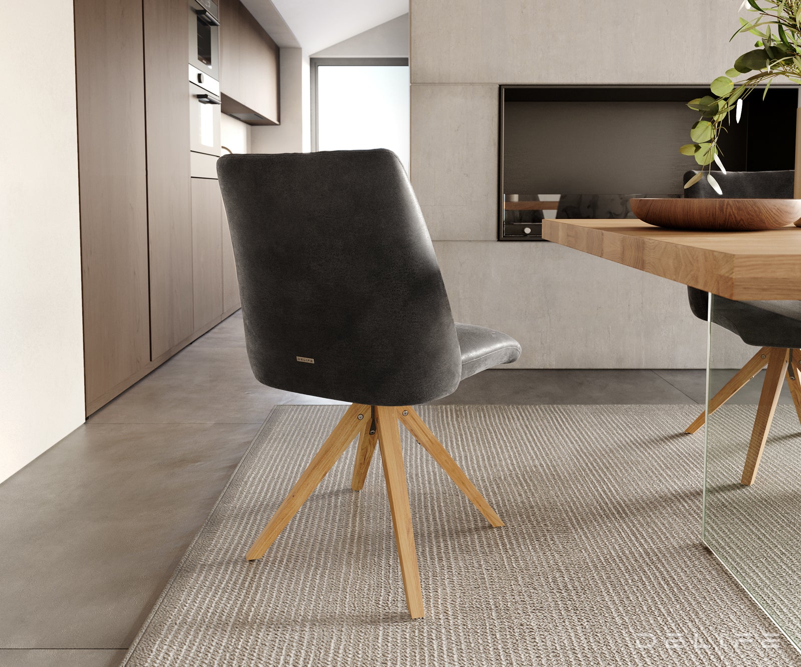 Jedilni stol Elsa, Material: mikrofibra