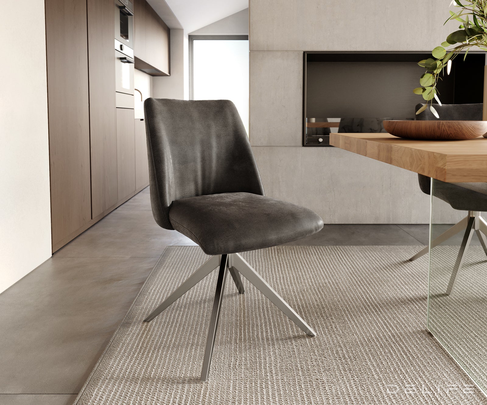 Jedilni stol Elsa, Material: mikrofibra