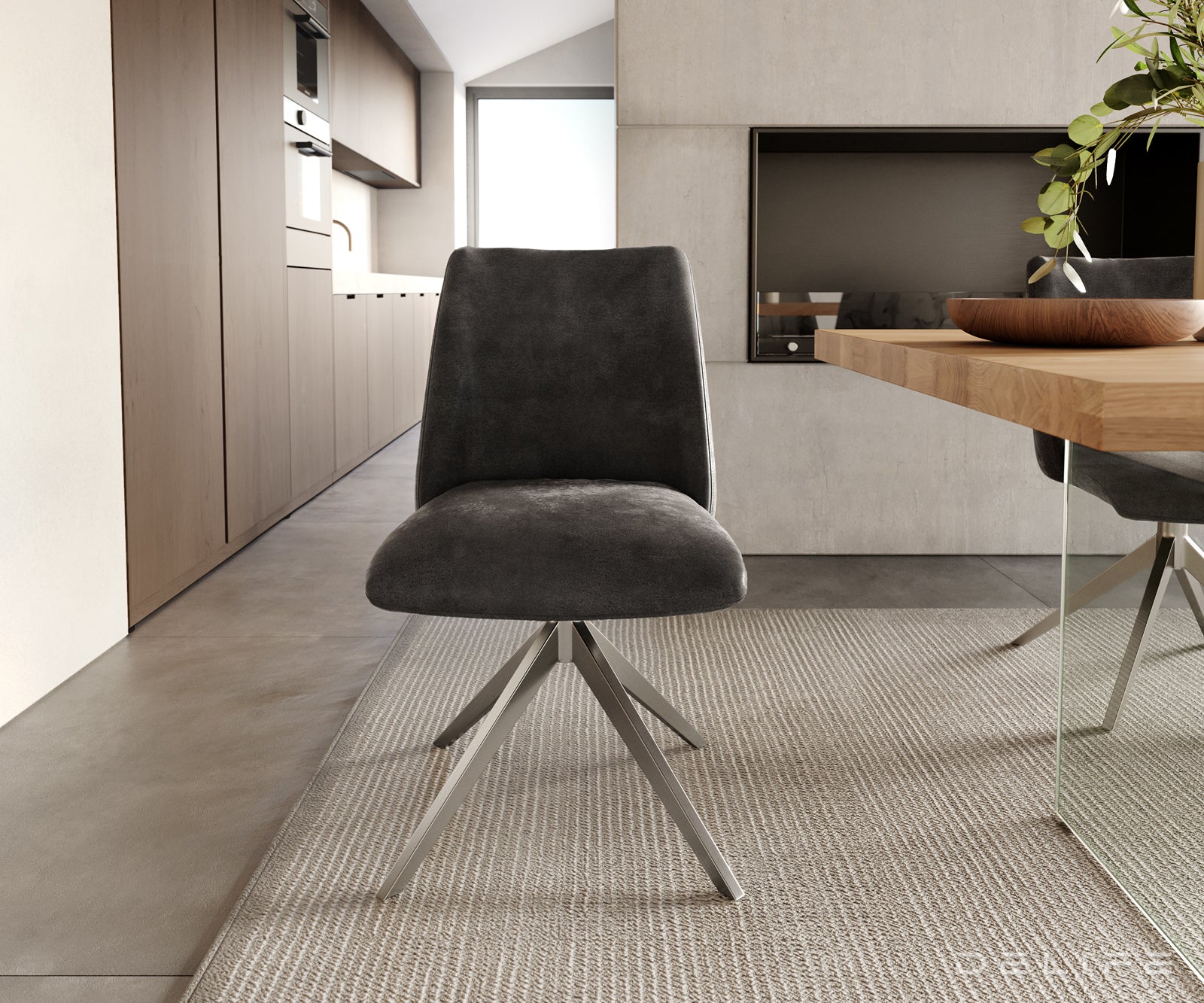 Jedilni stol Elsa, Material: mikrofibra