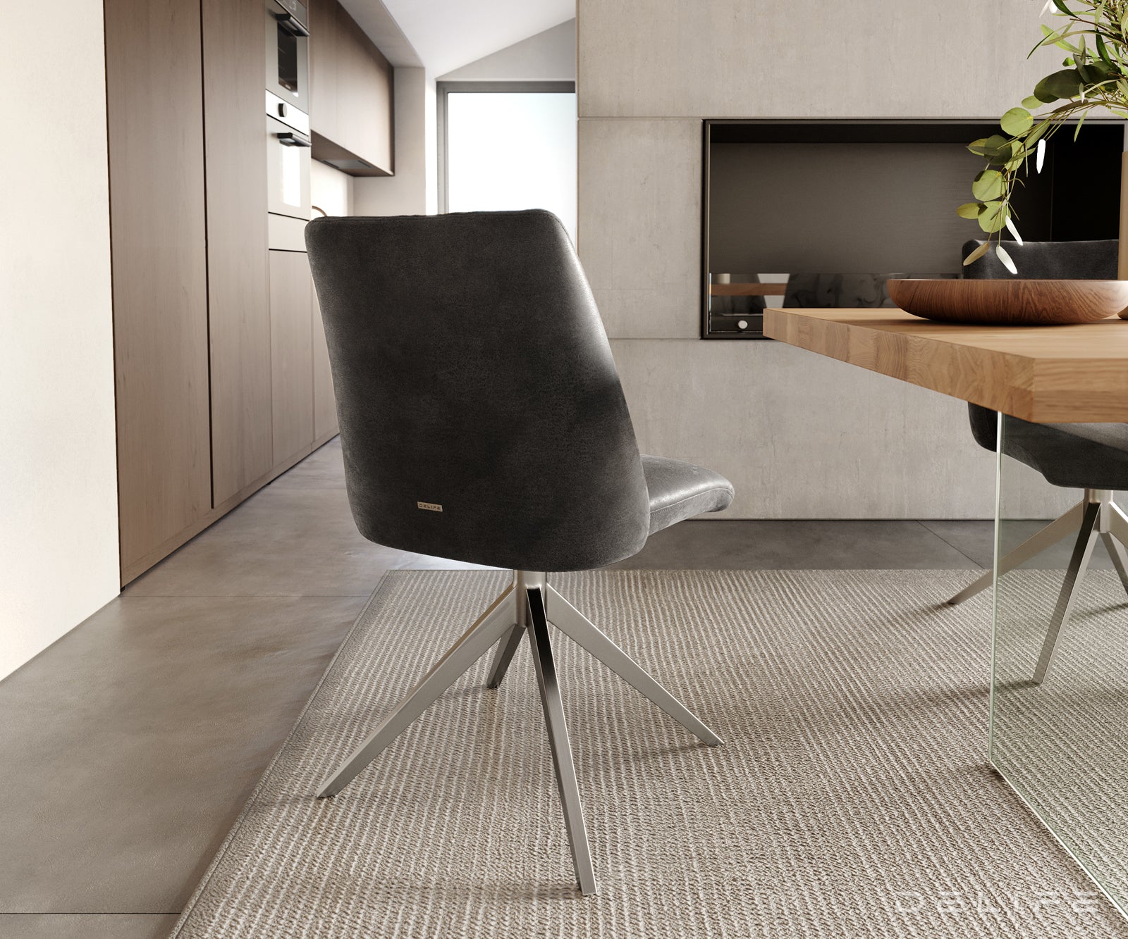 Jedilni stol Elsa, Material: mikrofibra