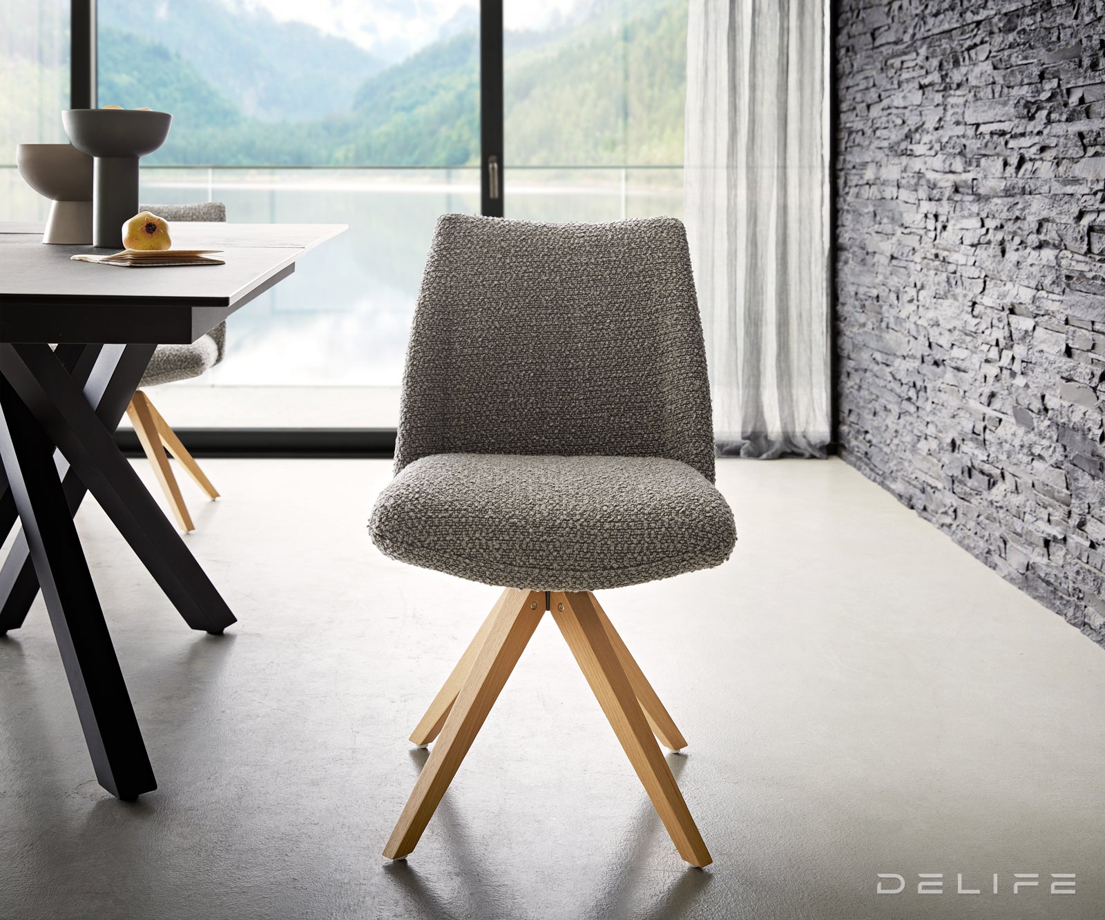 Jedilni stol Elsa, Material: bukle