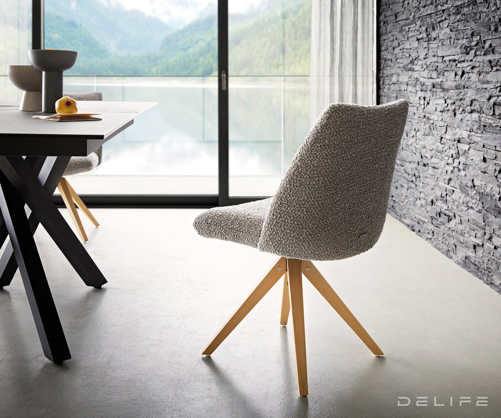 Jedilni stol Elsa, Material: bukle