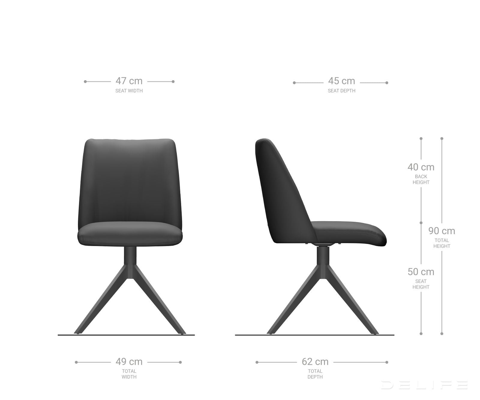 Jedilni stol Elsa, Material: bukle