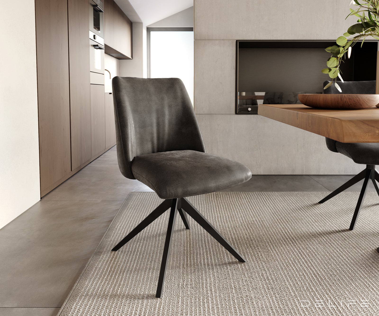 Jedilni stol Elsa, Material: mikrofibra