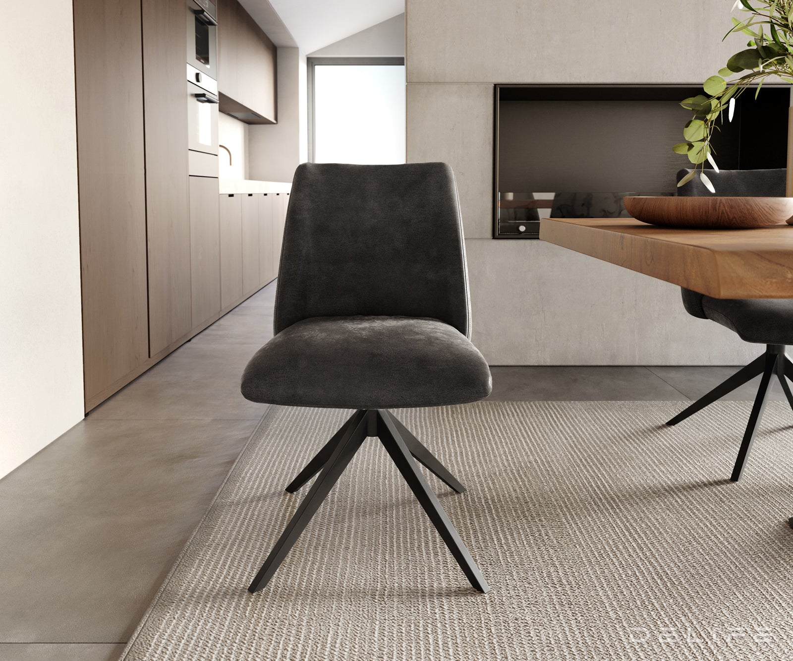 Jedilni stol Elsa, Material: mikrofibra