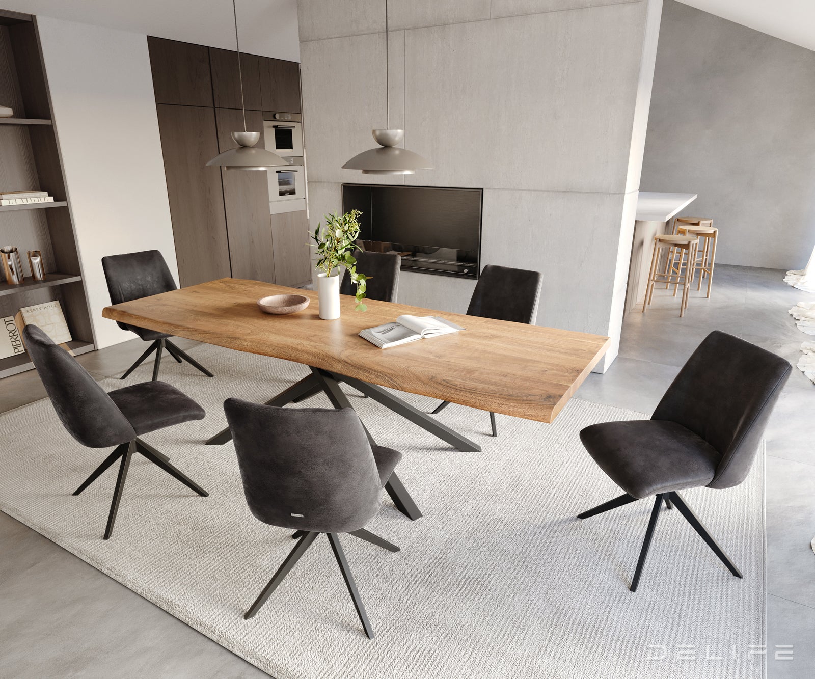 Jedilni stol Elsa, Material: mikrofibra