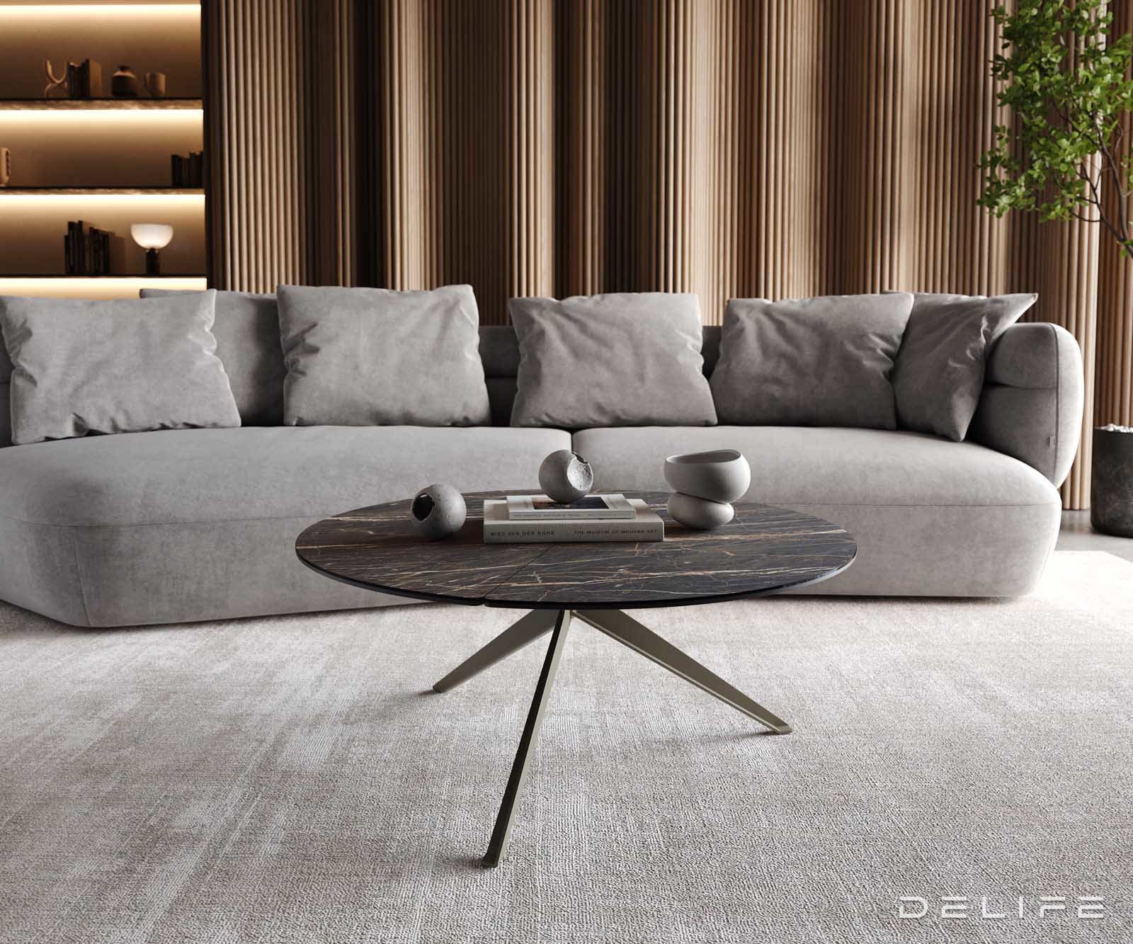 Klubska mizica Delron 90x90cm, Material: Keramika