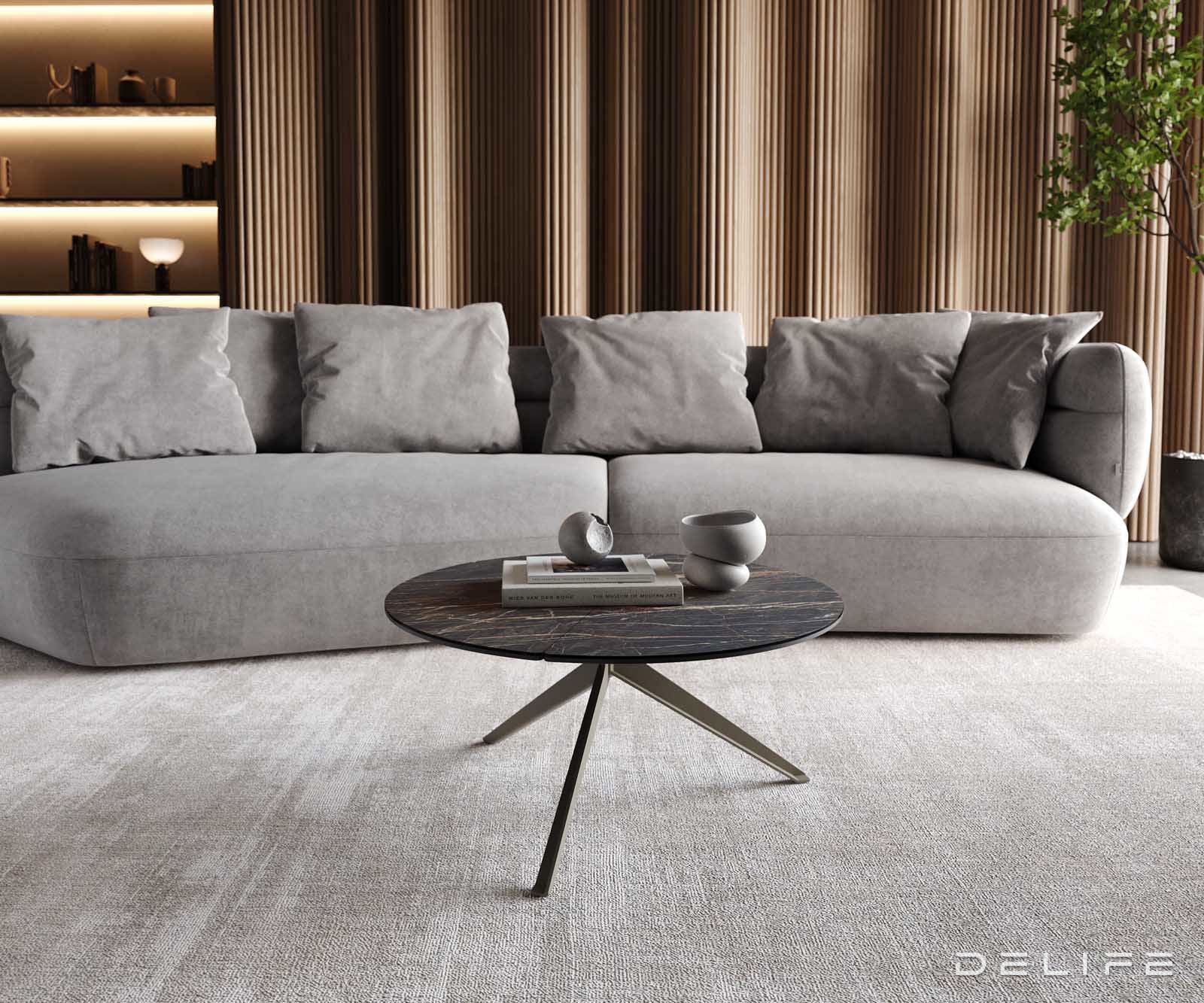 Klubska mizica Delron 70x70cm, Material: Keramika