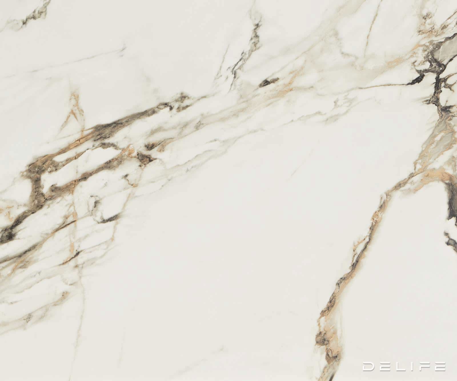 Klubska mizica Ekrem 88x85cm, Material: keramika Calacatta