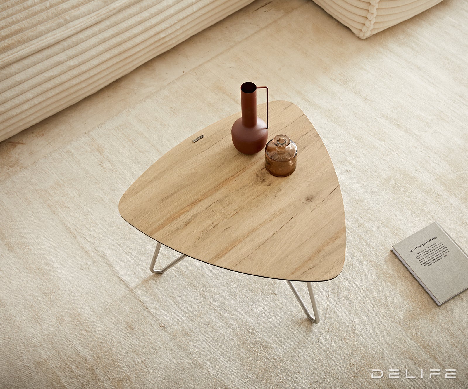 Klubska mizica Ekrem 66x65cm, Material: keramika Laminam Sabbia