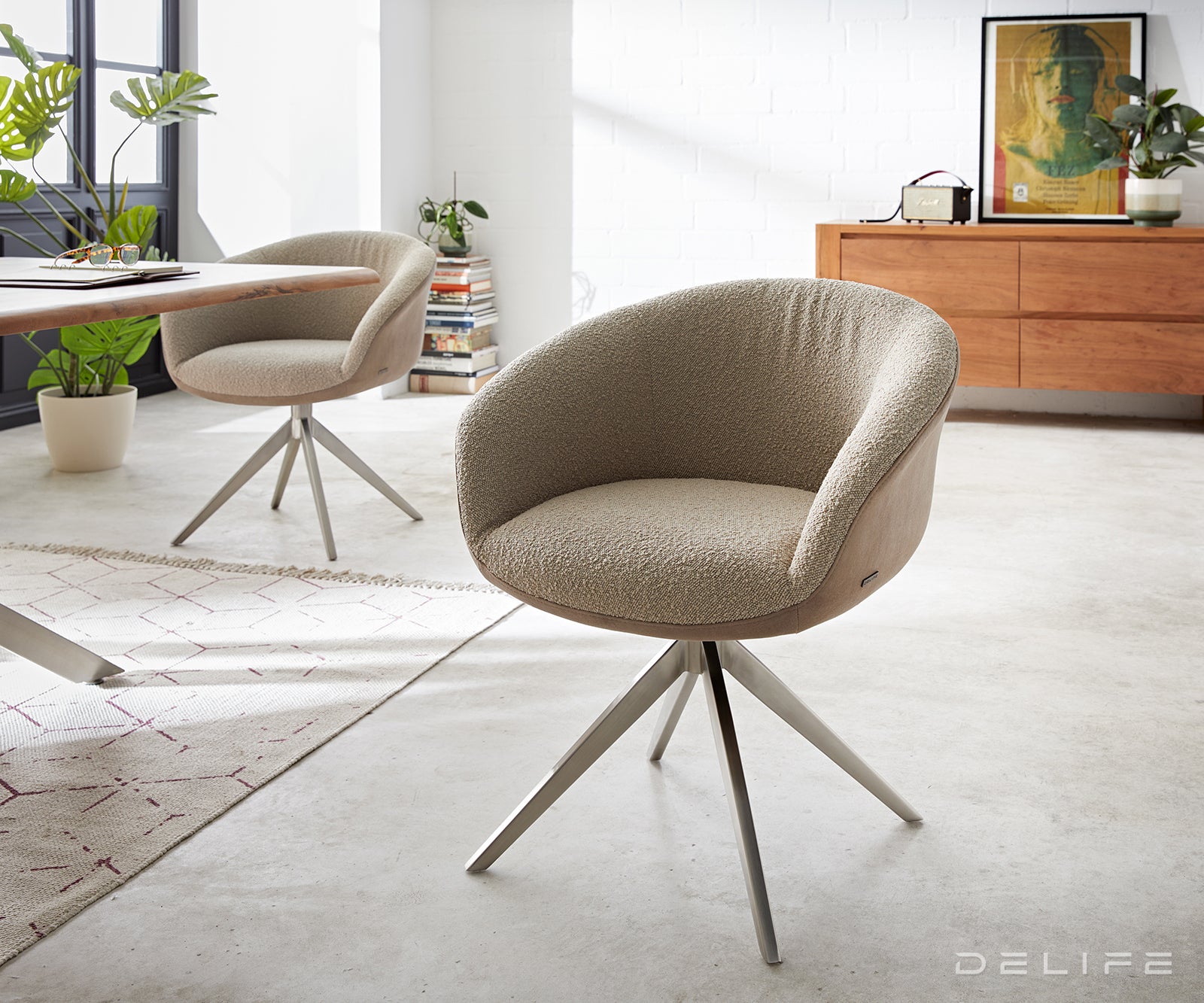 Jedilni stol Vinka, Material: Bukle