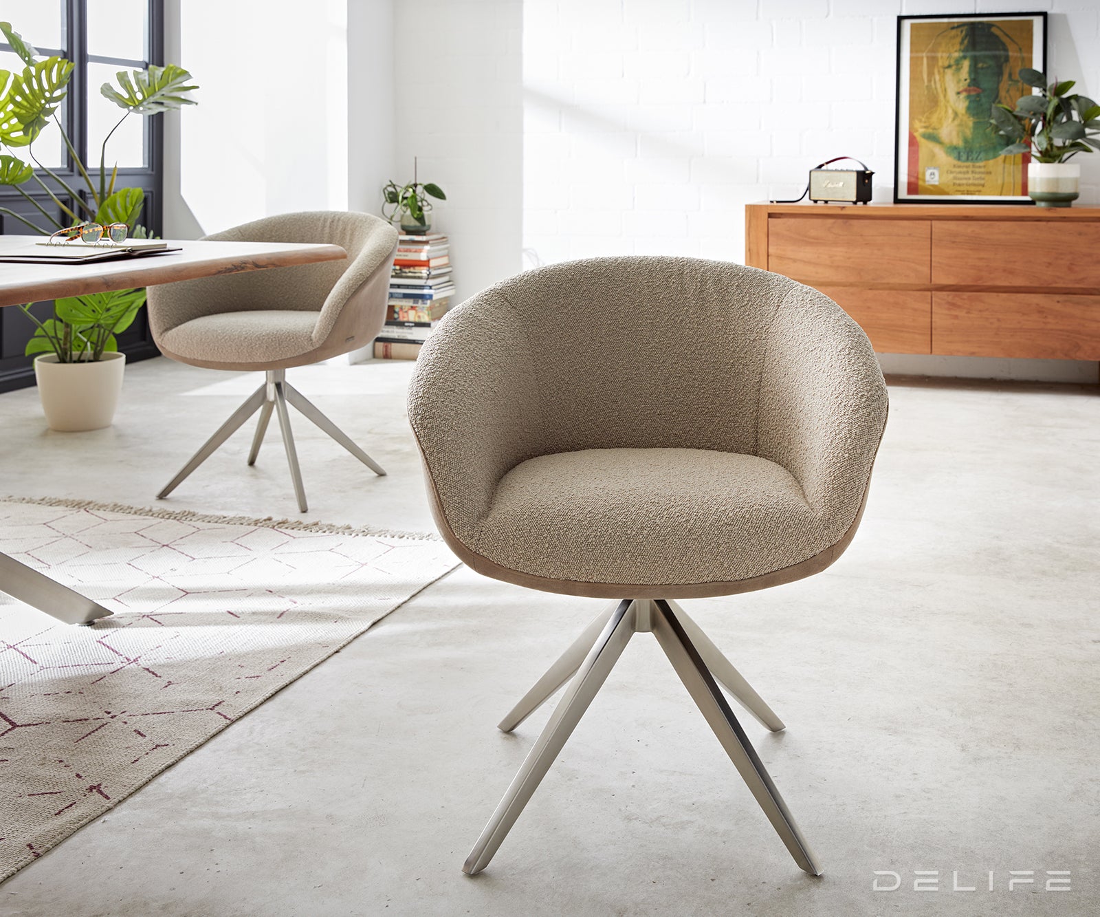 Jedilni stol Vinka, Material: Bukle