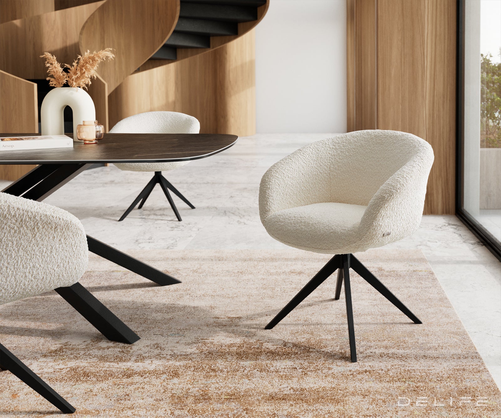 Jedilni stol Vinka, Material: Bukle