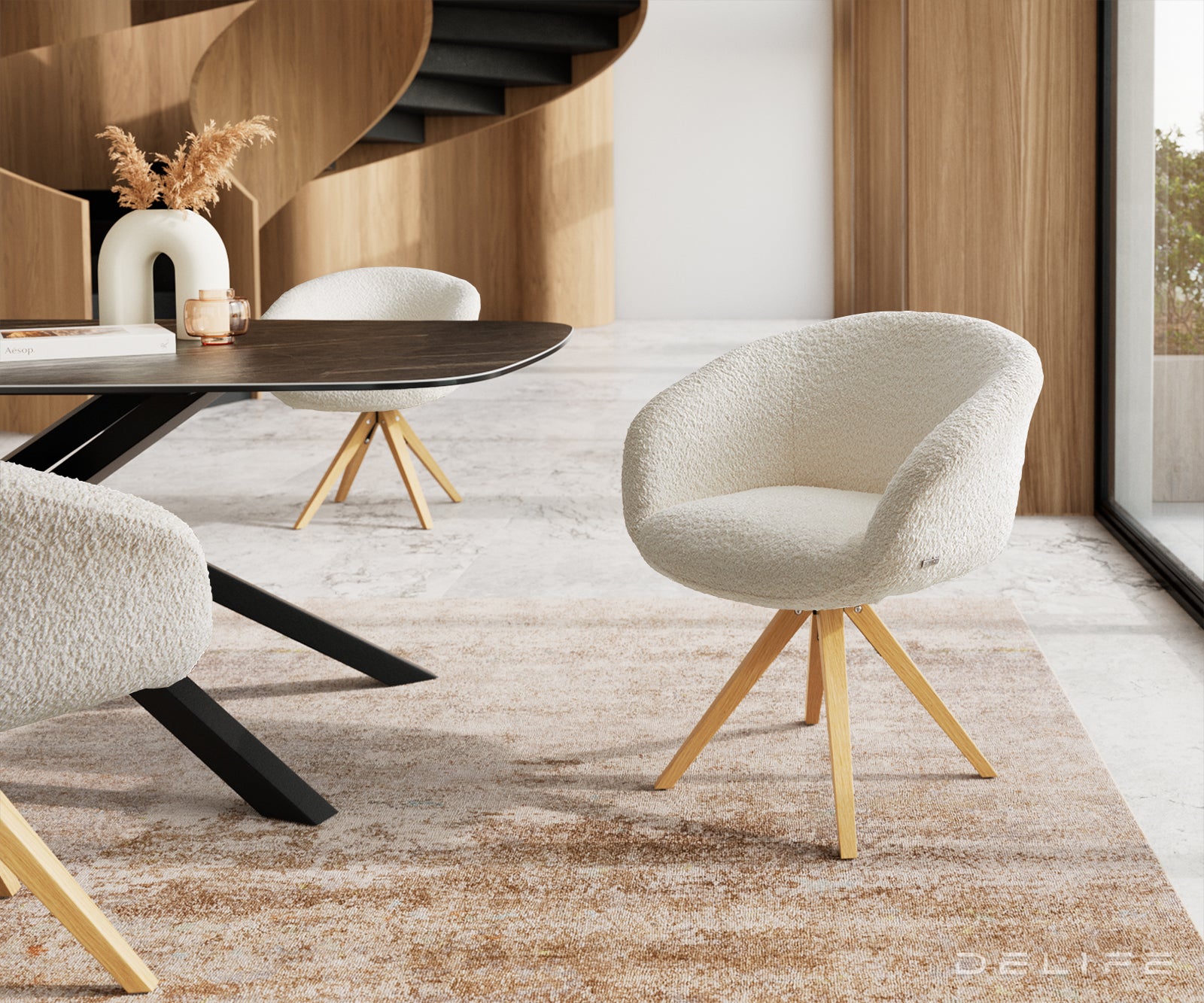 Jedilni stol Vinka, Material: Bukle