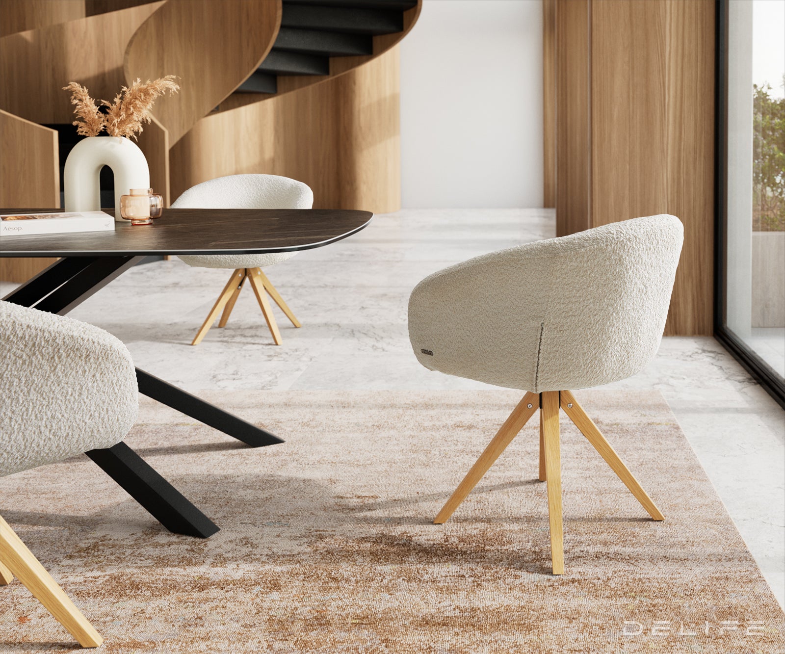 Jedilni stol Vinka, Material: Bukle