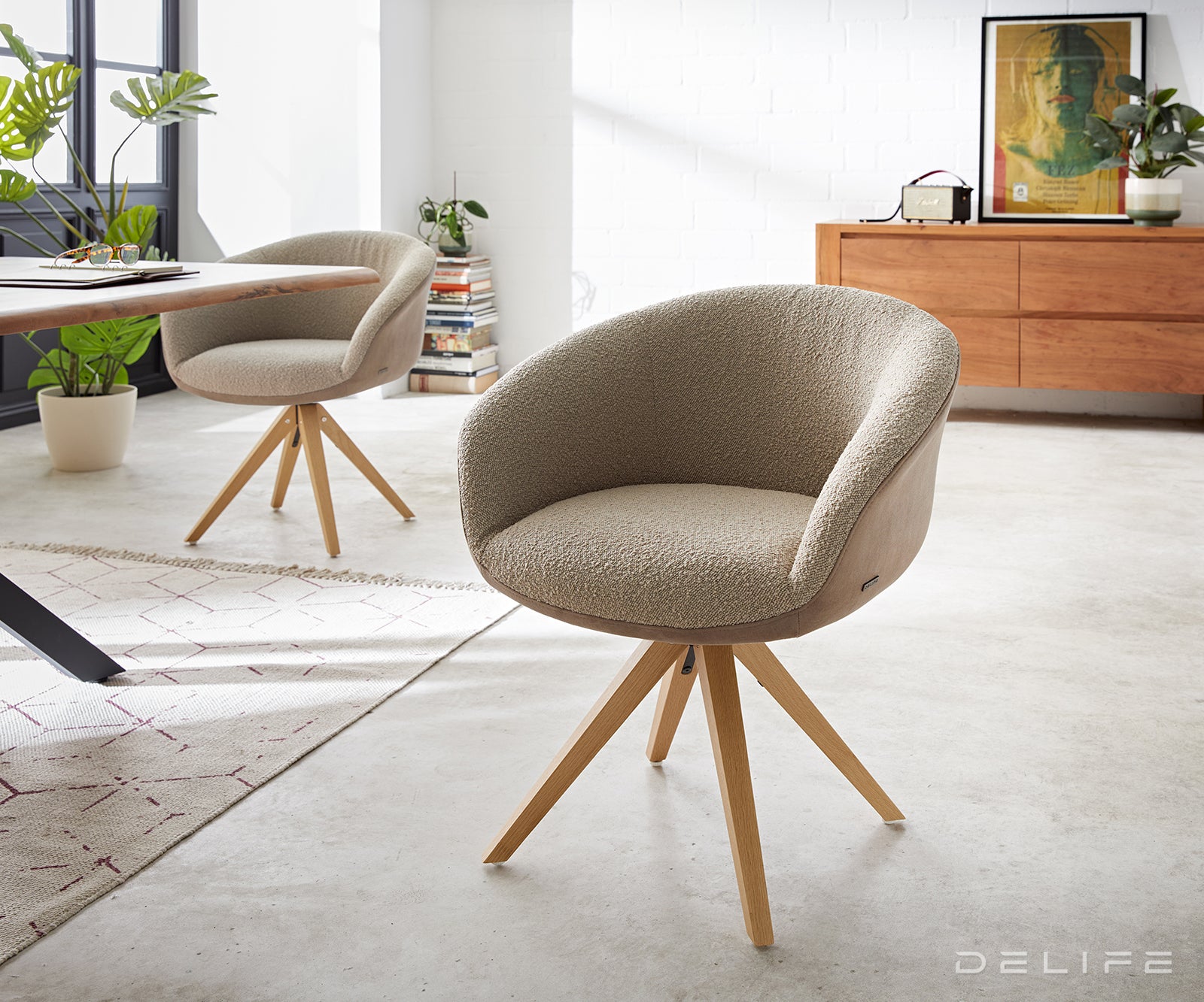 Jedilni stol Vinka, Material: Bukle