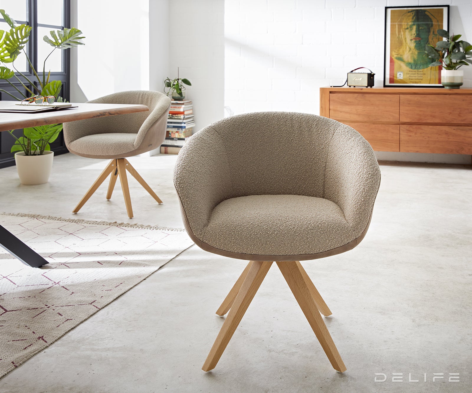 Jedilni stol Vinka, Material: Bukle