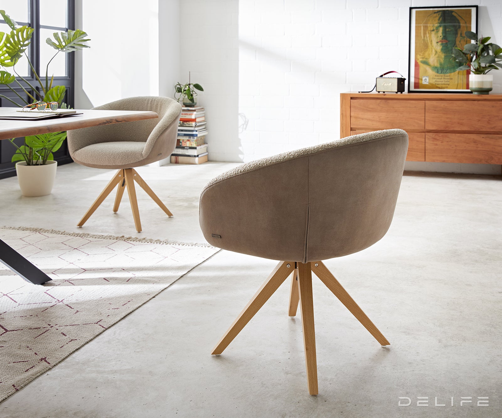 Jedilni stol Vinka, Material: Bukle