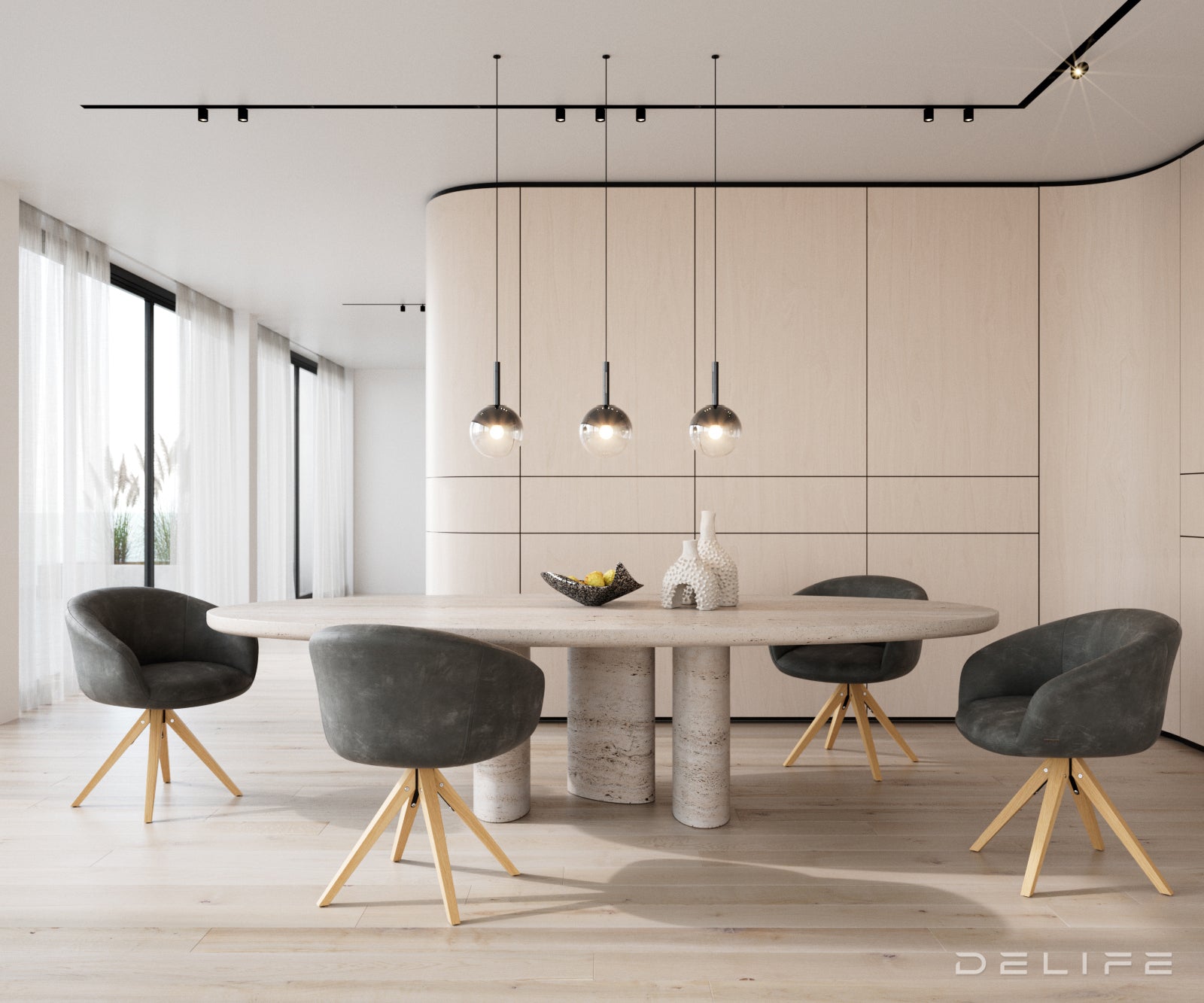 Jedilni stol Vinka, Material: Mikrofibra