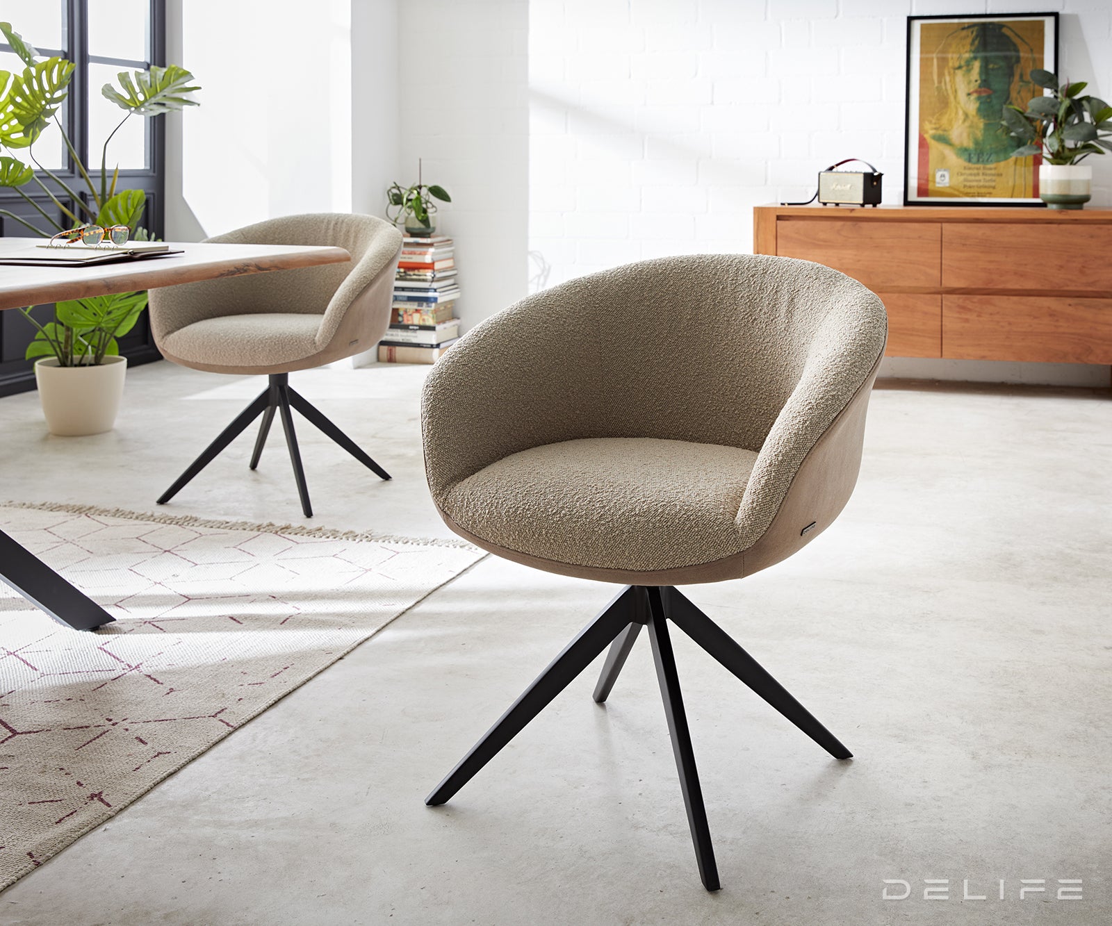 Jedilni stol Vinka, Material: Bukle