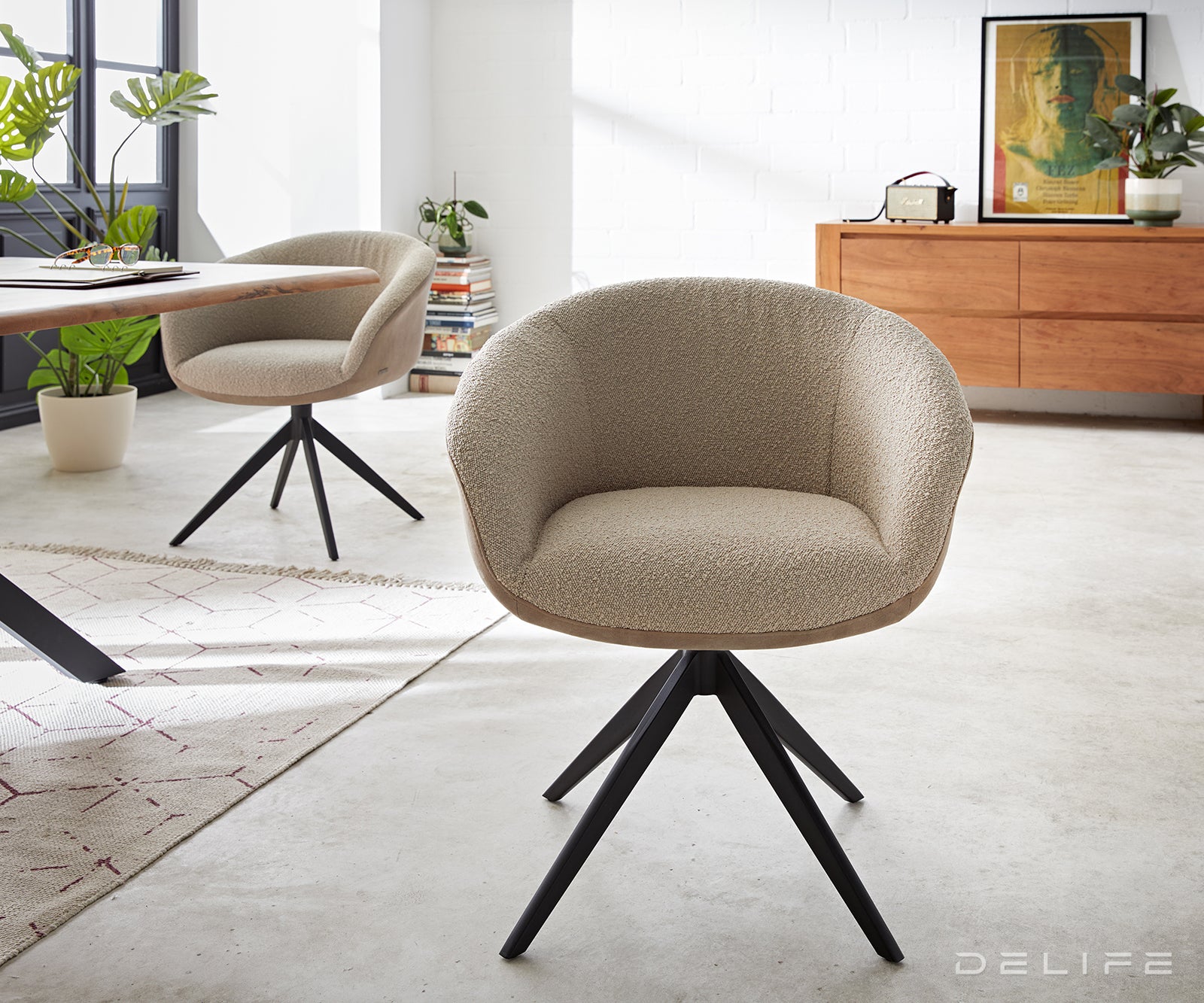 Jedilni stol Vinka, Material: Bukle