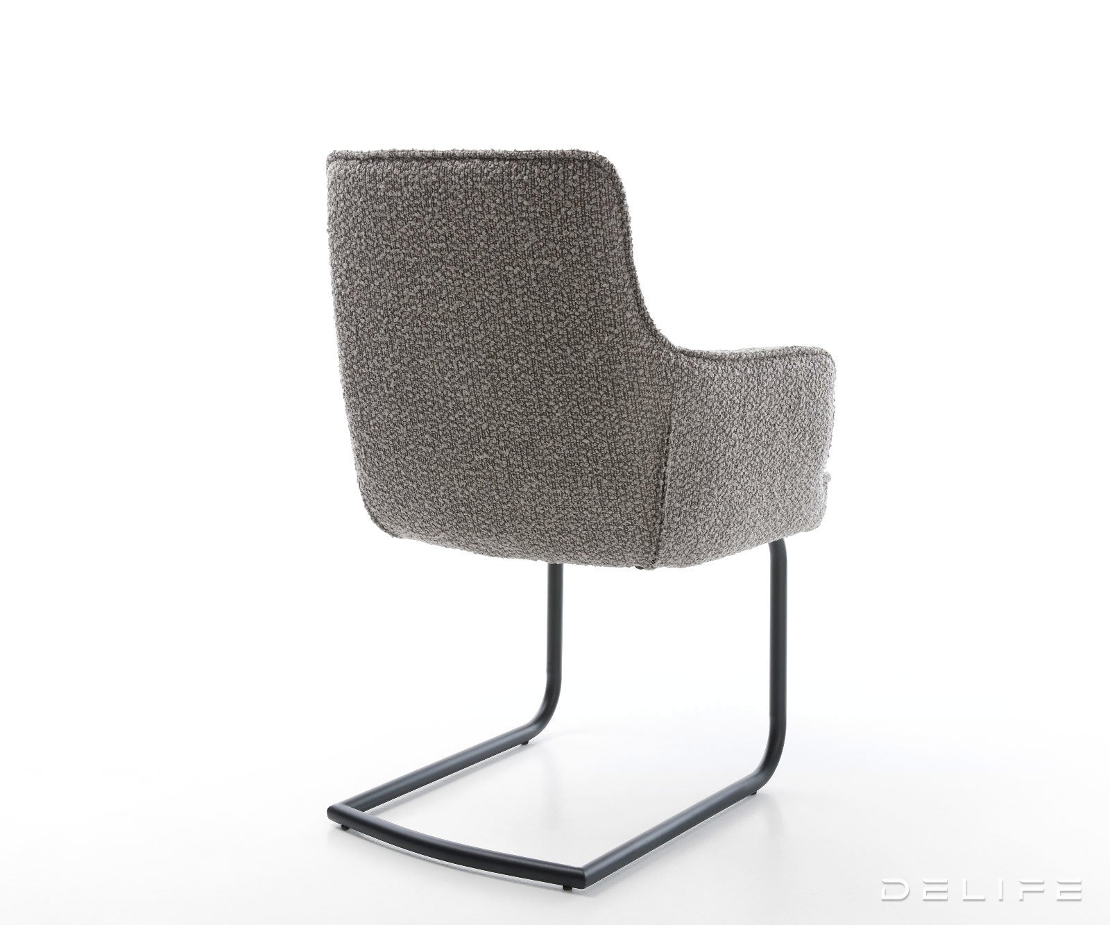 Jedilni stol Heira z naslonom za roke, material: bukle