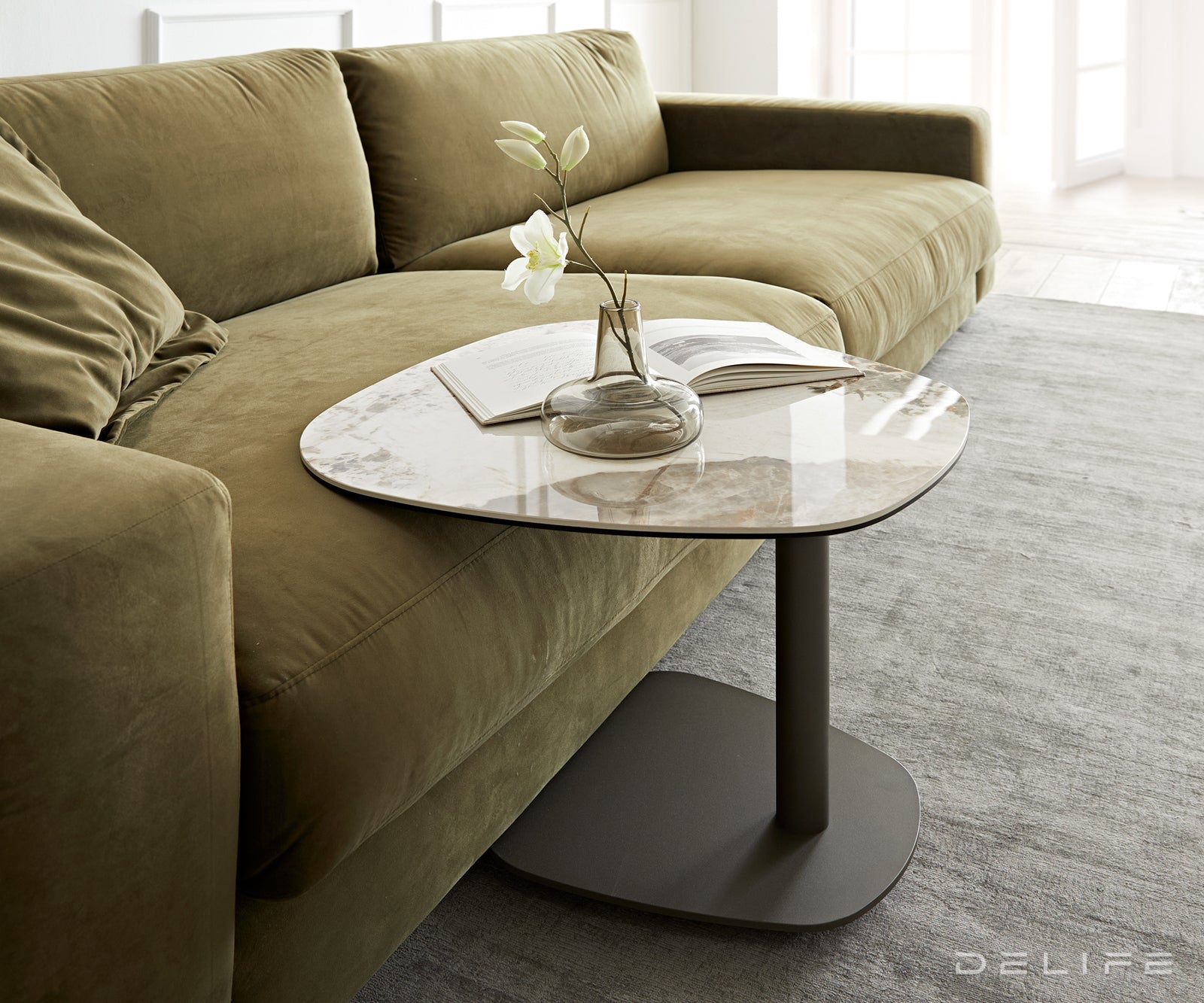 Stranska mizica Elenya 60x60cm, Material: keramika