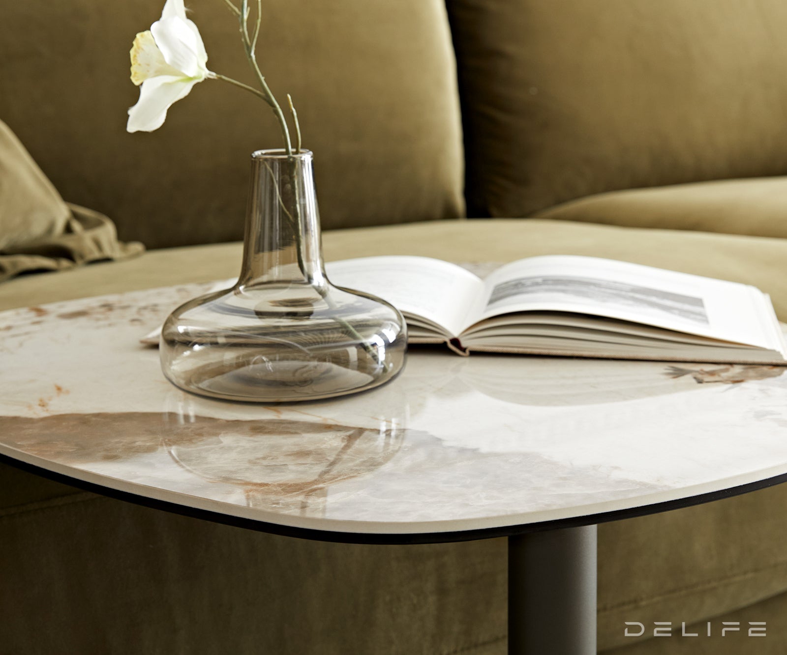 Stranska mizica Elenya 60x60cm, Material: keramika