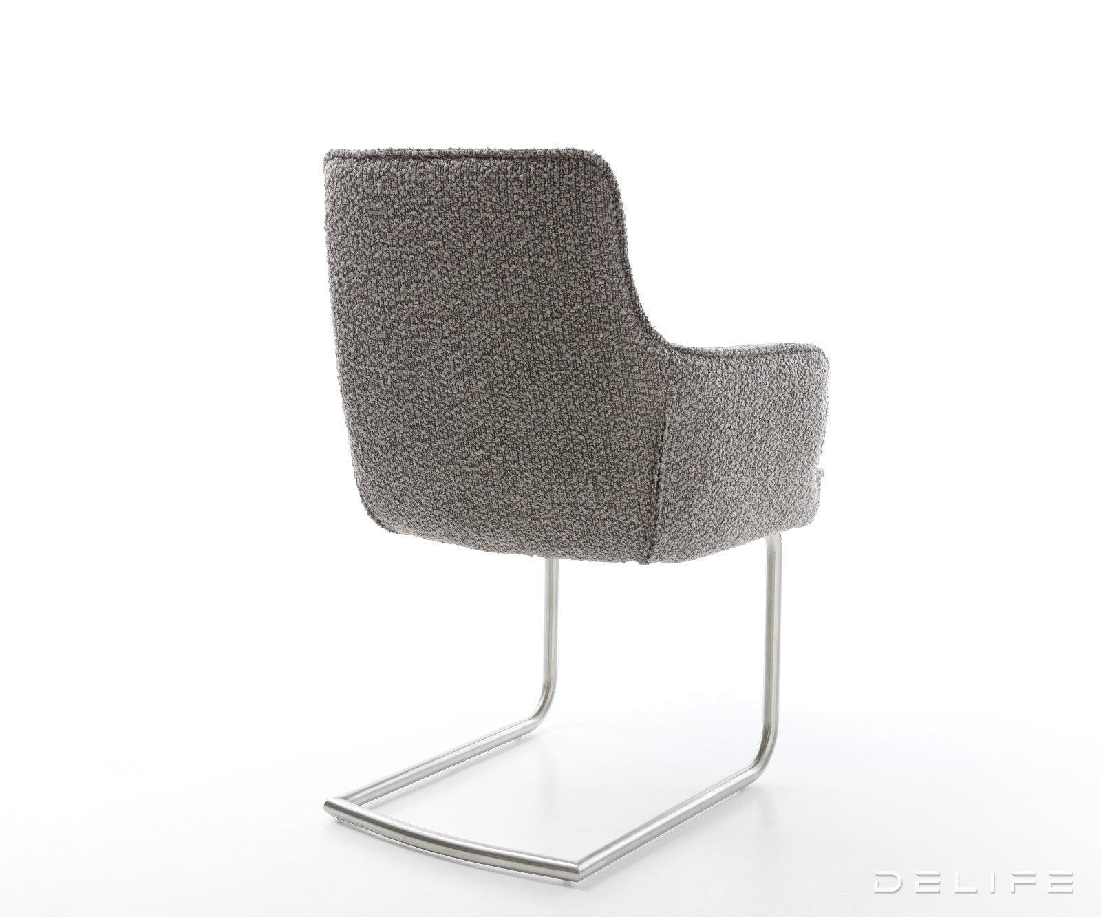 Jedilni stol Heira z naslonom za roke, material: bukle