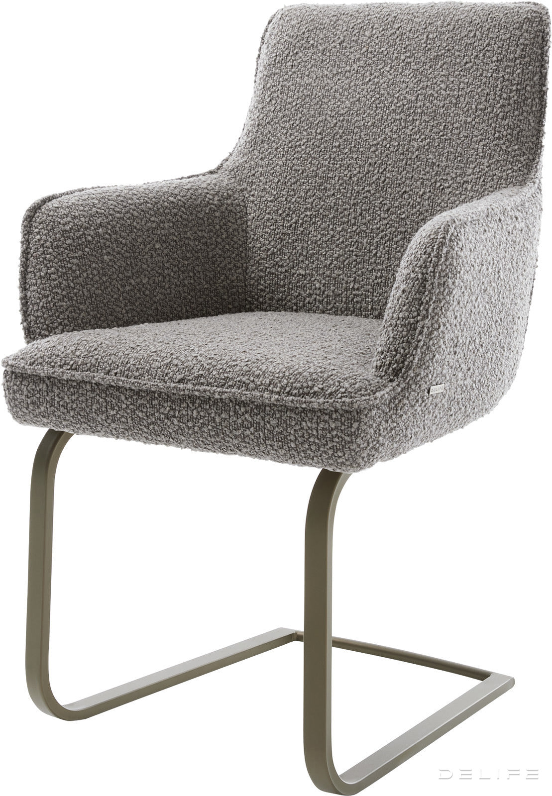 Jedilni stol Heira z naslonom za roke, material: bukle