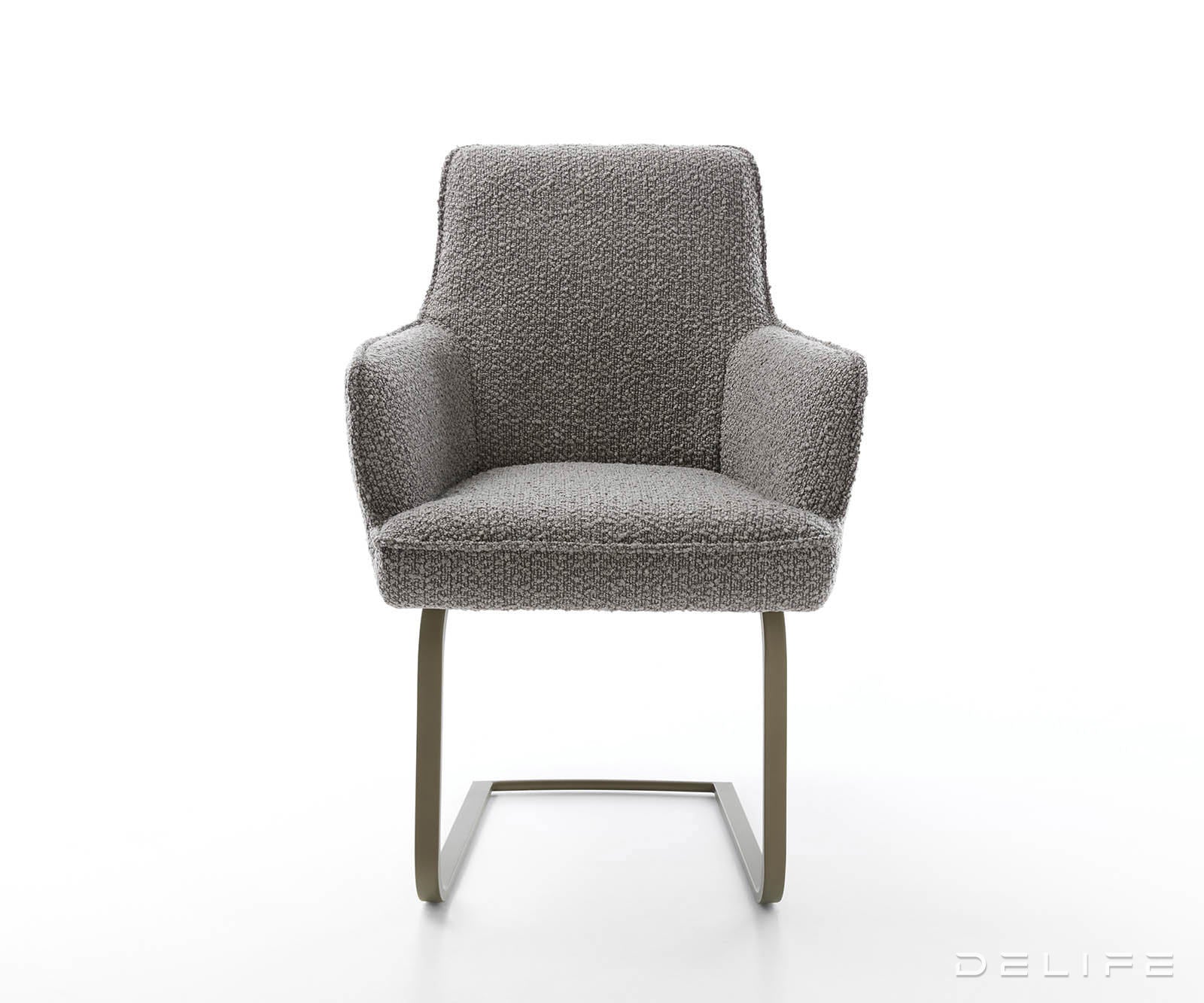 Jedilni stol Heira z naslonom za roke, material: bukle