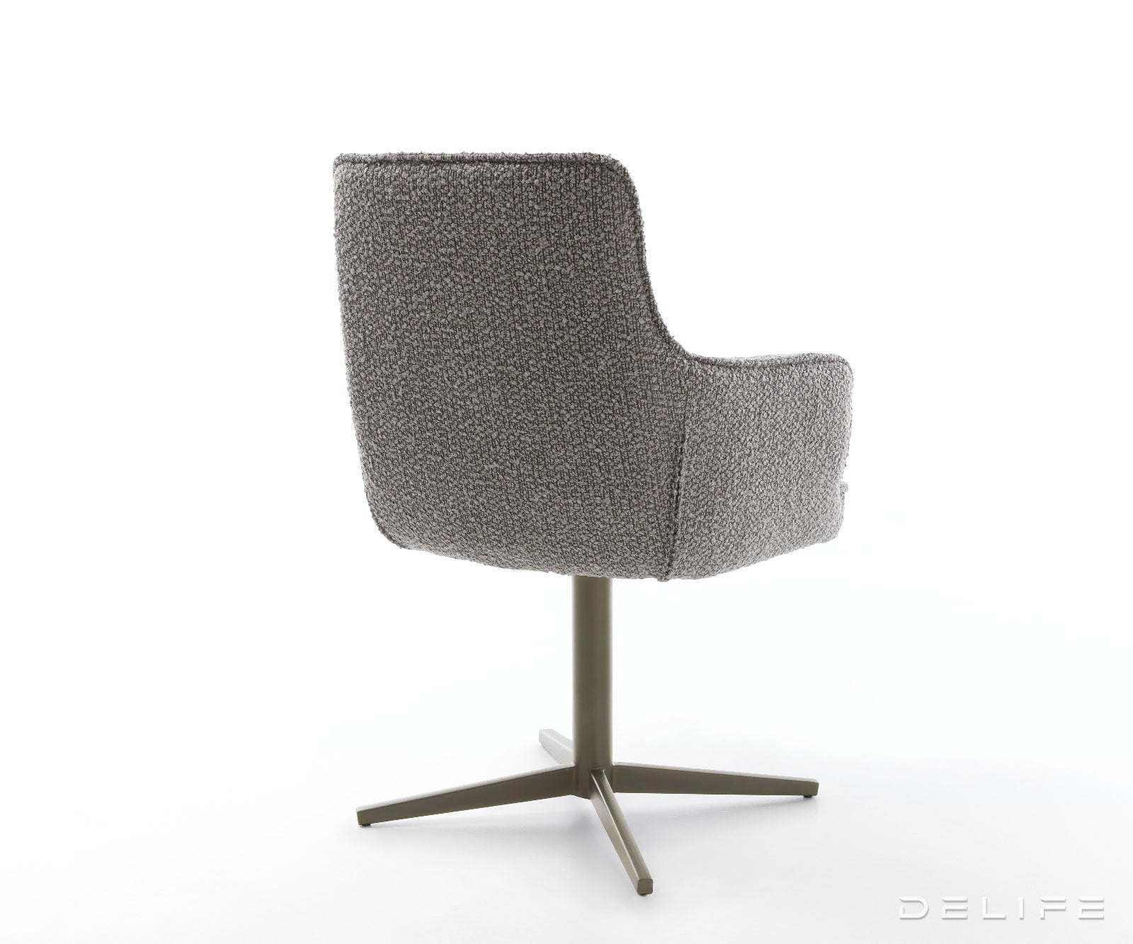 Jedilni stol Heira z naslonom za roke, material: bukle