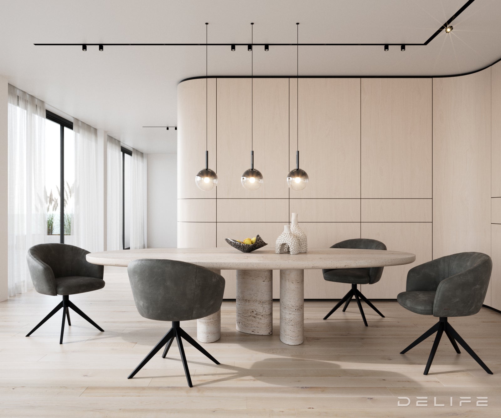 Jedilni stol Caja, Material: mikrofibra