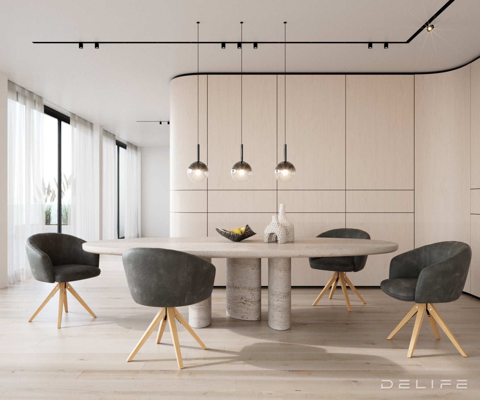 Jedilni stol Caja, Material: mikrofibra