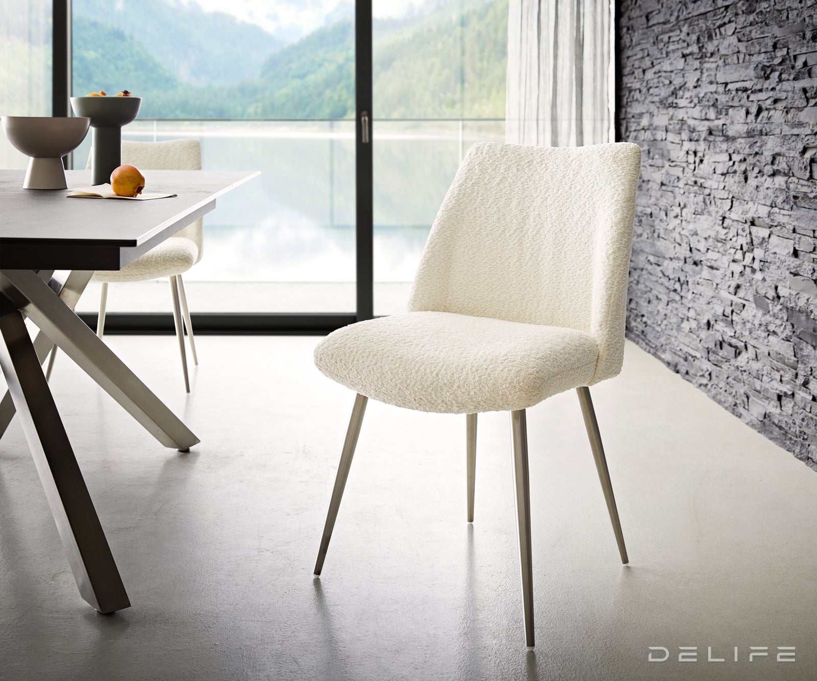 Jedilni stol Elsa, Material: bukle