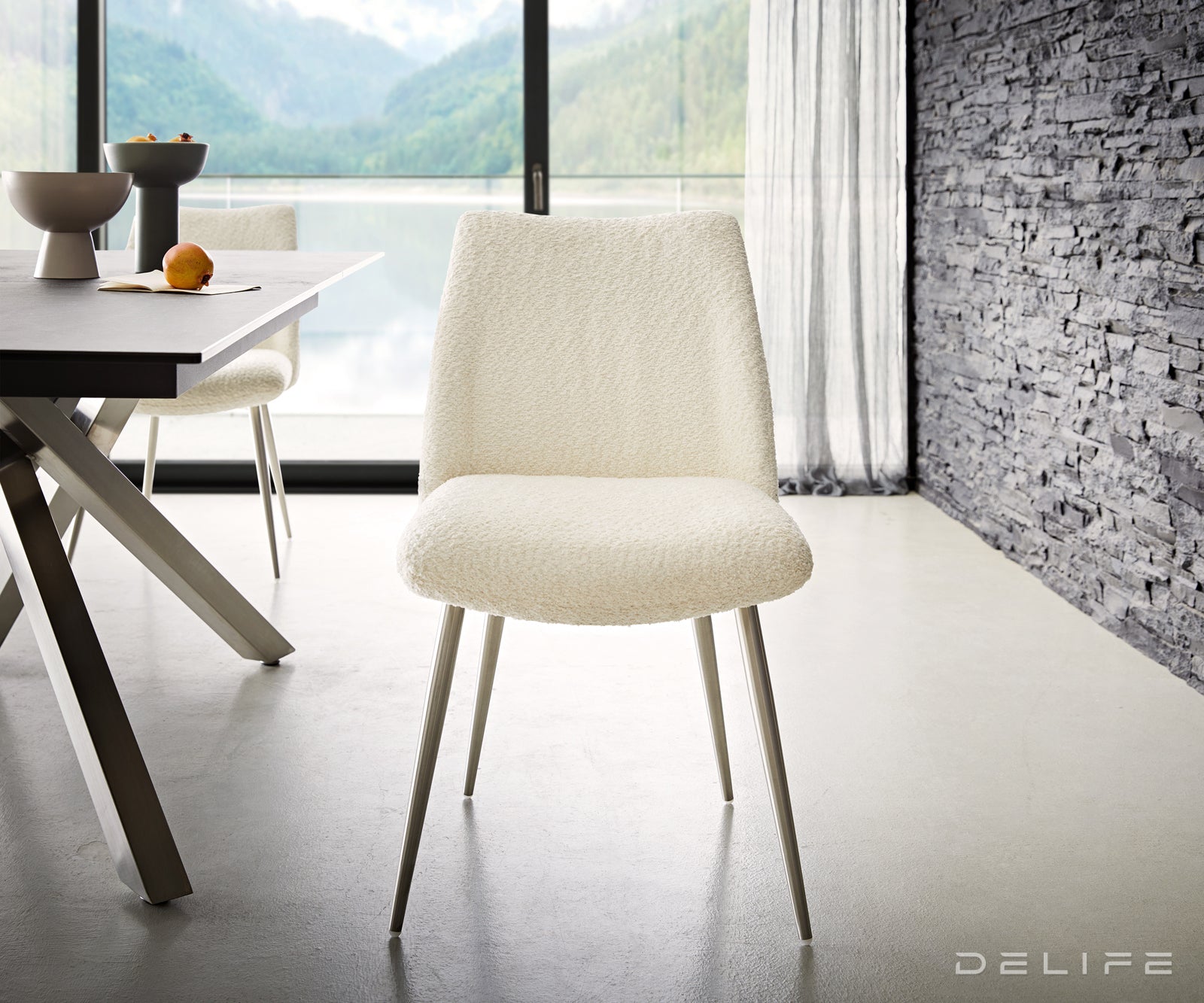 Jedilni stol Elsa, Material: bukle