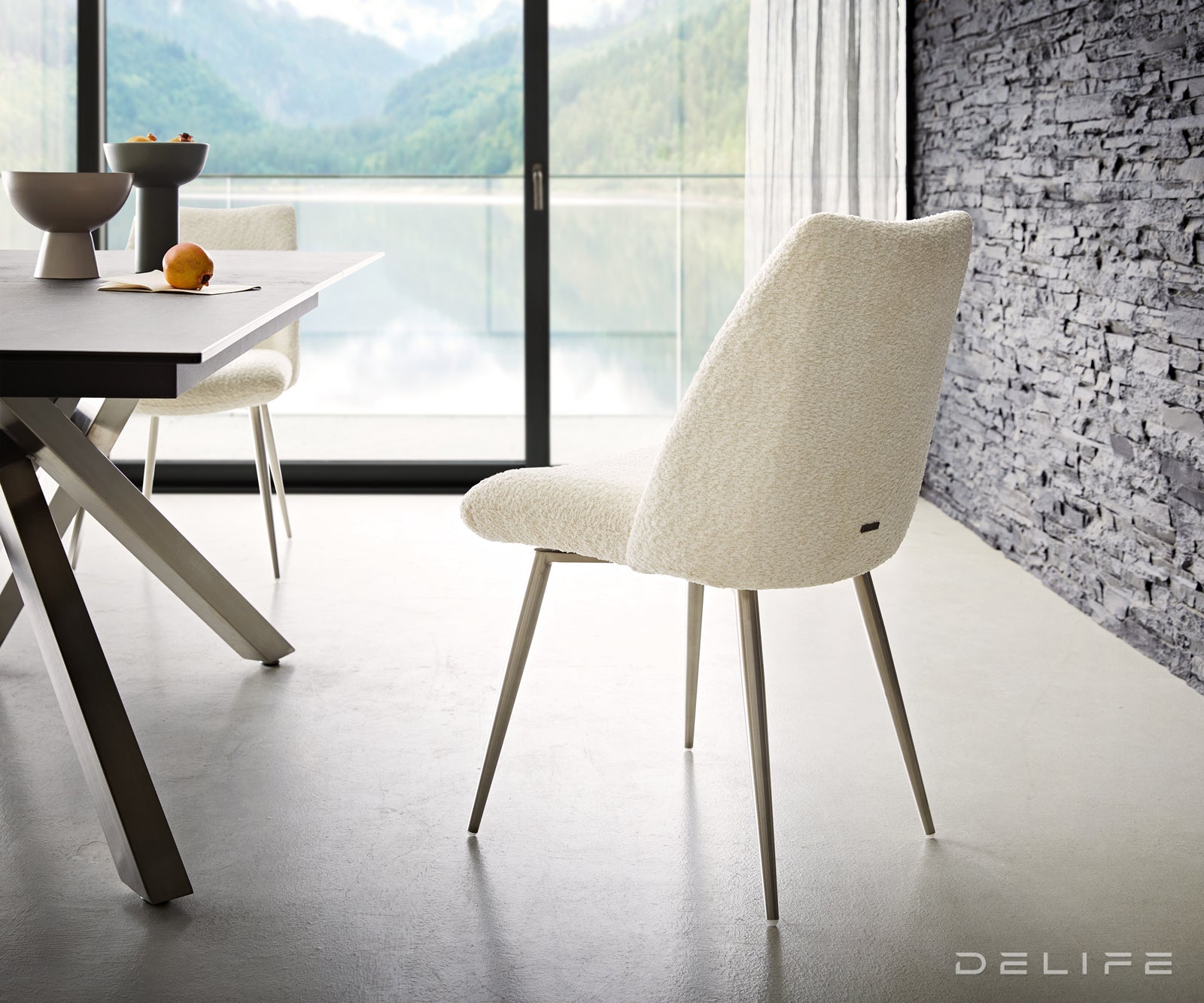 Jedilni stol Elsa, Material: bukle