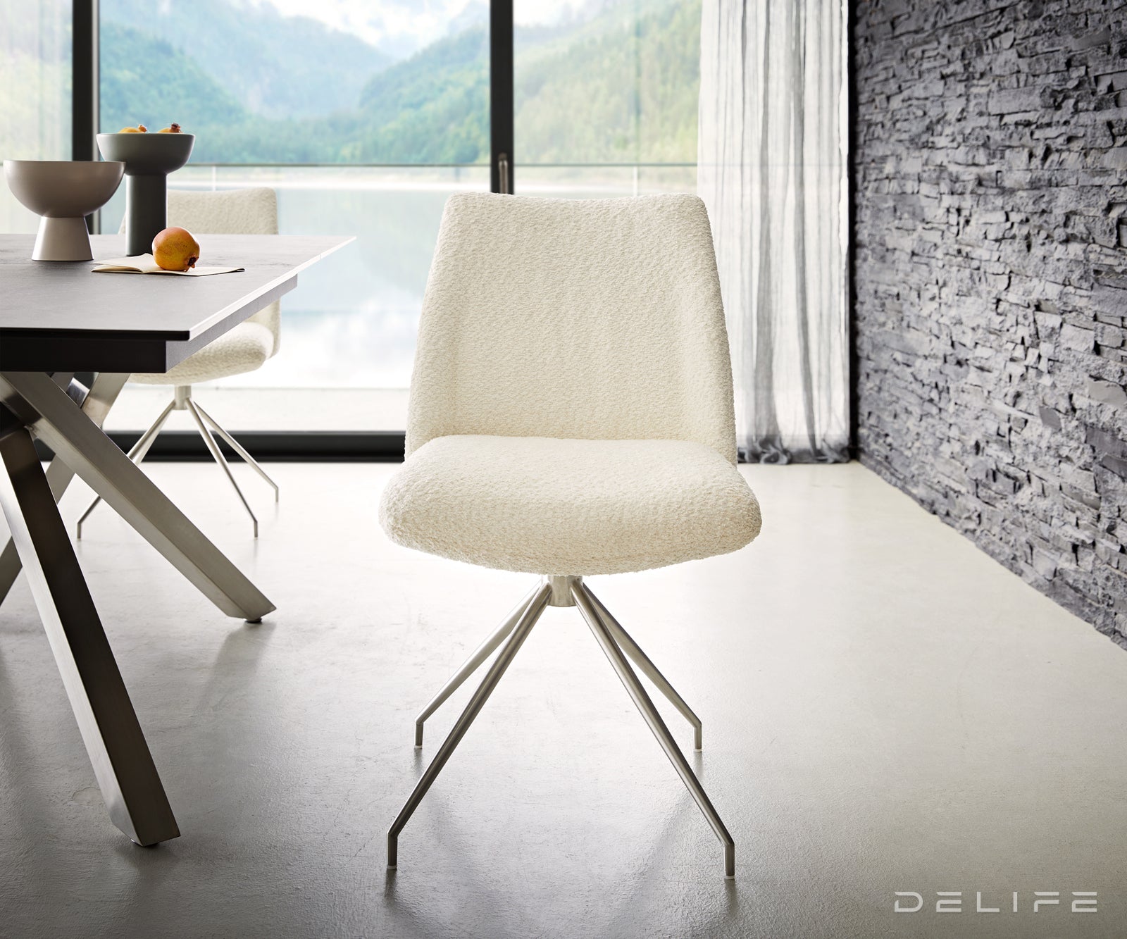 Jedilni stol Elsa, Material: bukle