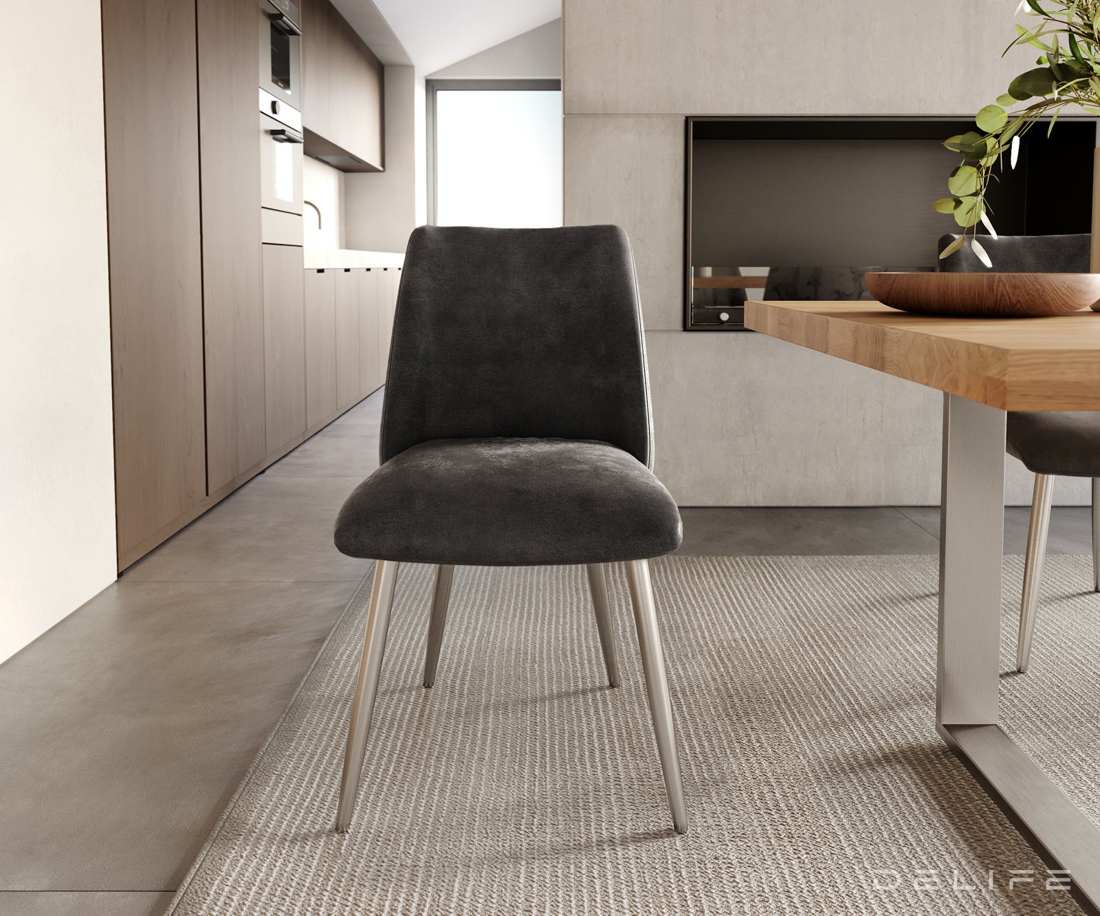 Jedilni stol Elsa, Material: mikrofibra