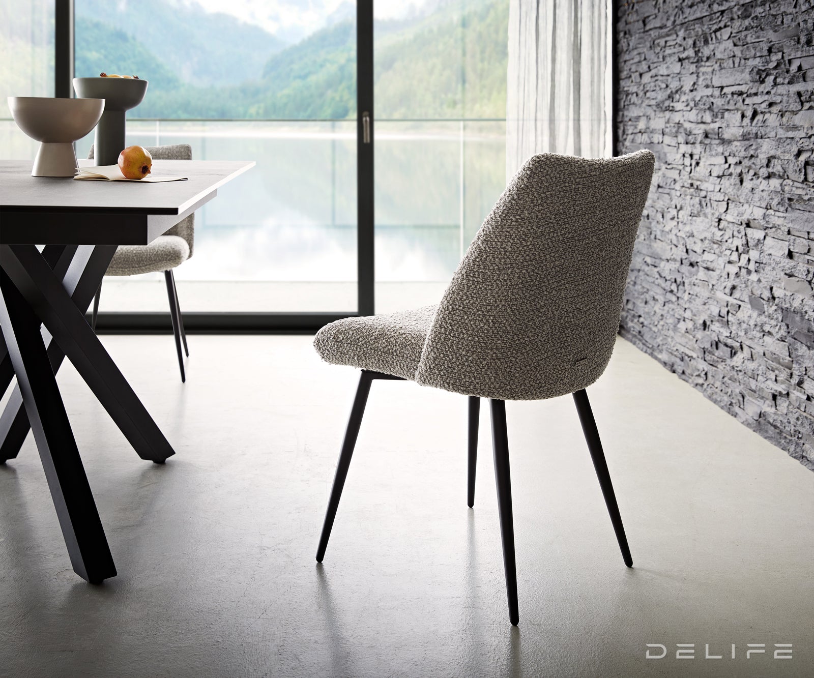 Jedilni stol Elsa, Material: bukle