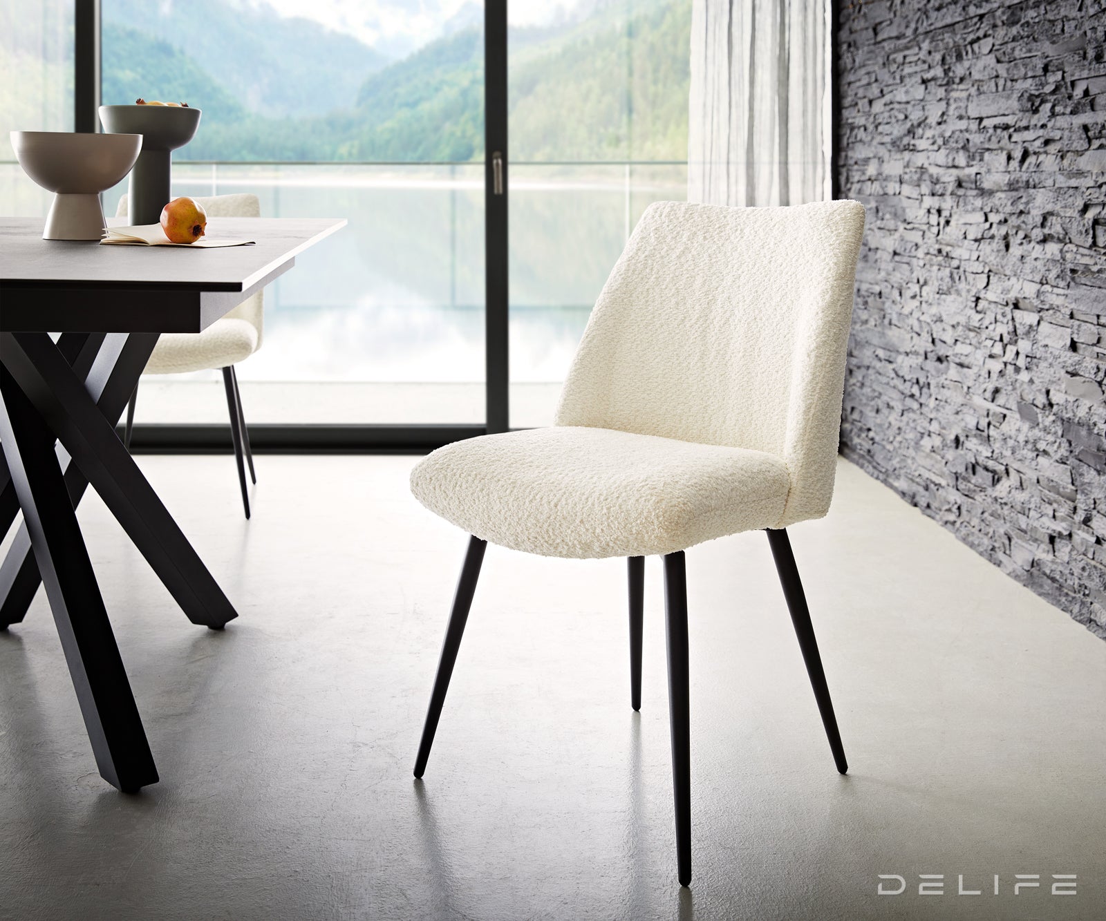 Jedilni stol Elsa, Material: bukle