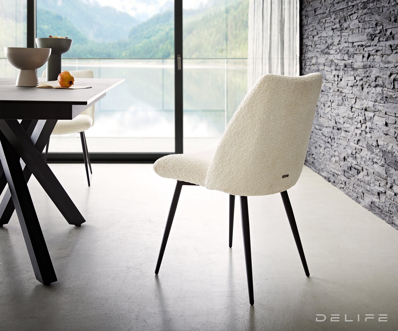 Jedilni stol Elsa, Material: bukle